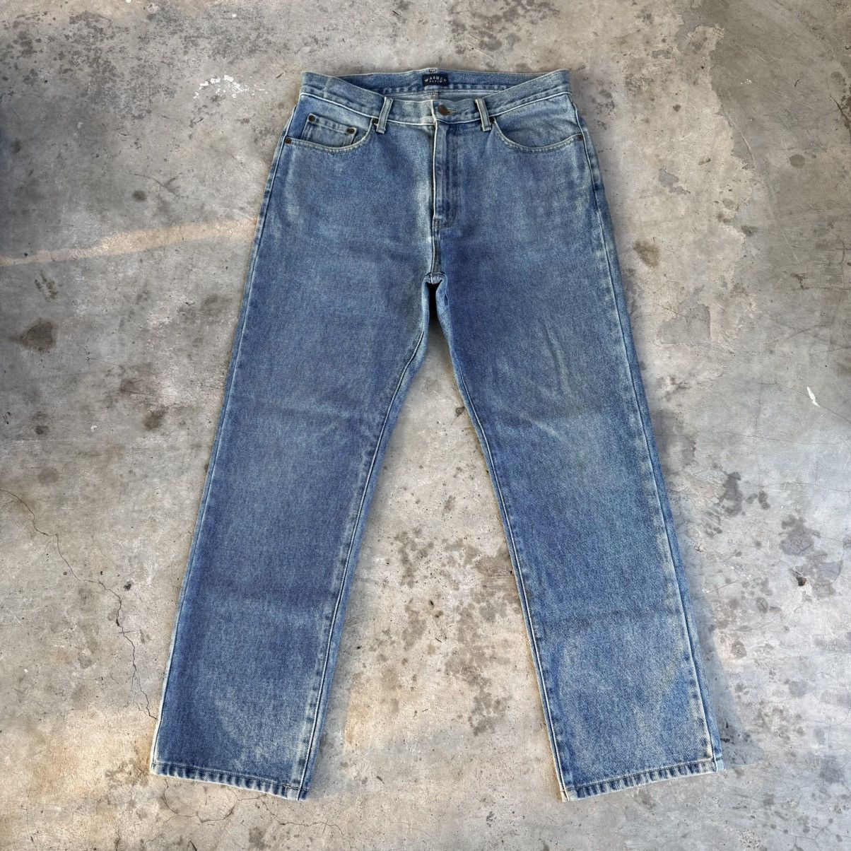 Japanese Brand W34 Vintage Washed Denim Faded Jean Pants Size US 34 / EU 50 - 1 Thumbnail