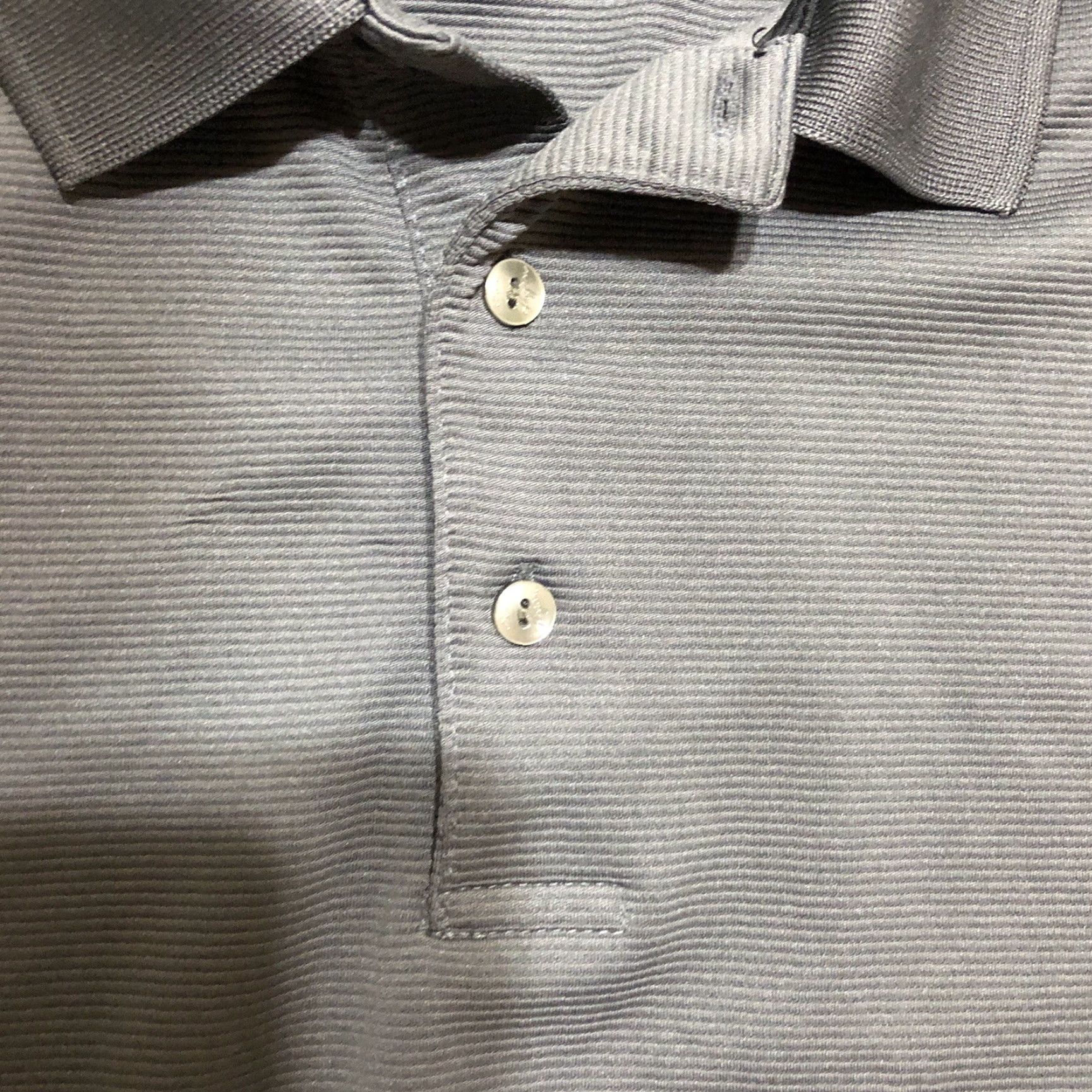 Hogan Ben Hogan Performance Shirt Mens Large Asphalt Gray Golf Polo Short Sleeve EUC Size US L / EU 52-54 / 3 - 2 Thumbnail