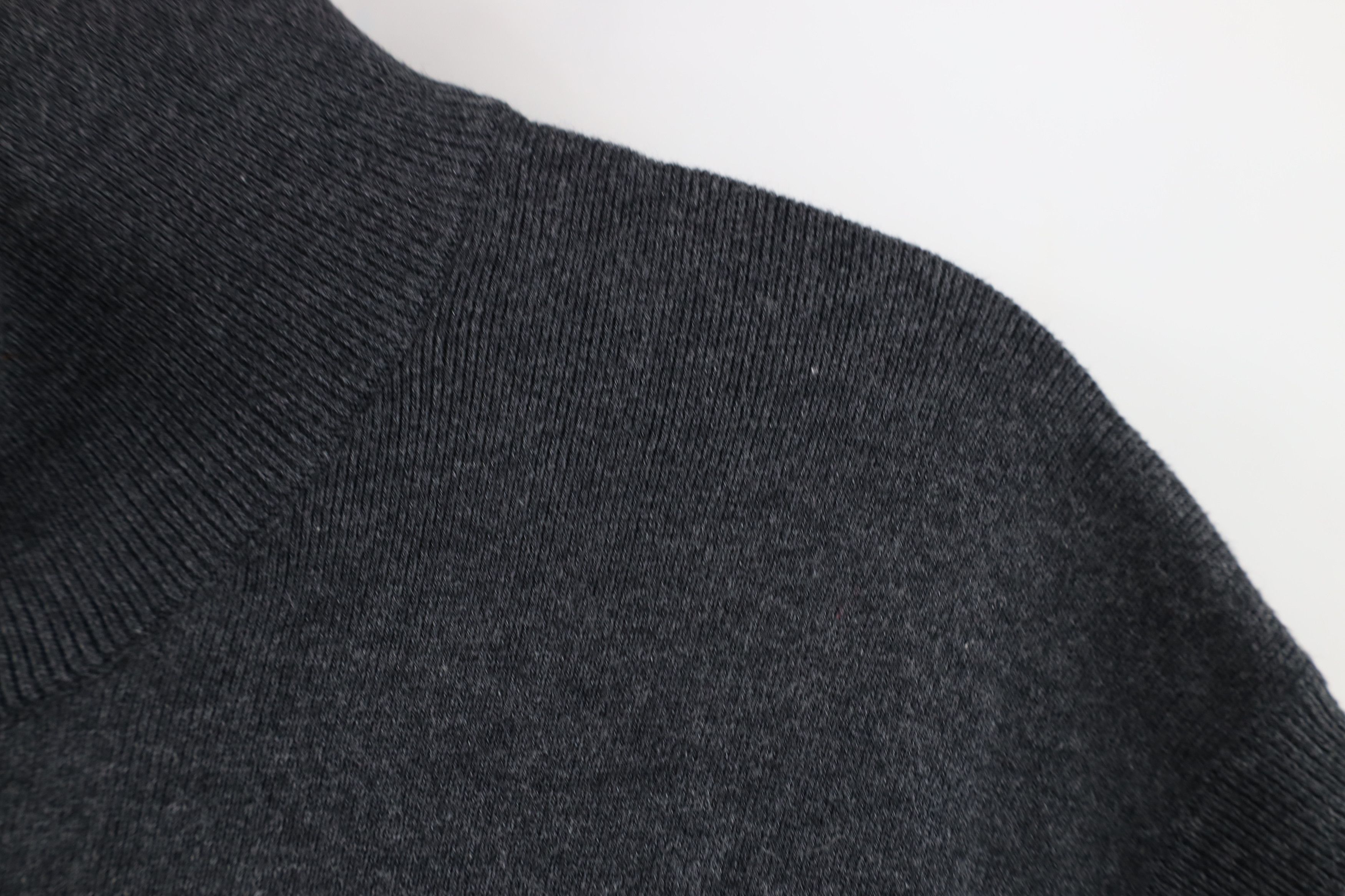 Ralph Lauren Vintage Ralph Lauren Ribbed Knit Half Zip Sweater Vest Gray Size US XL / EU 56 / 4 - 5 Thumbnail