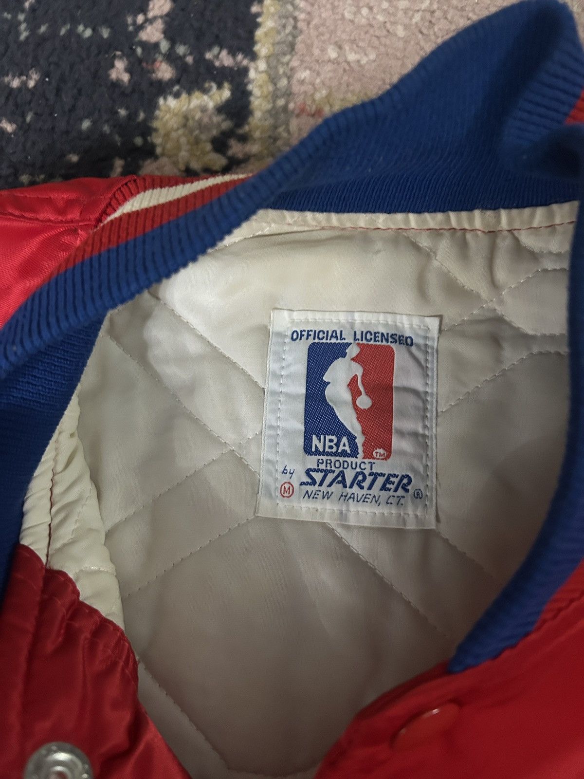 Starter Vintage 90’s Starter Philadelphia 76ers Satin Bomber Jacket Size US M / EU 48-50 / 2 - 6 Thumbnail