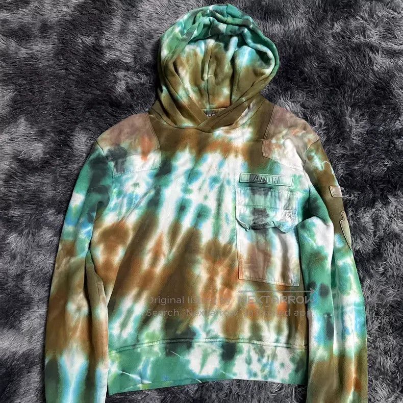 Amiri Amiri Green tie-dye hoodie Size US XS / EU 42 / 0 - 5 Thumbnail