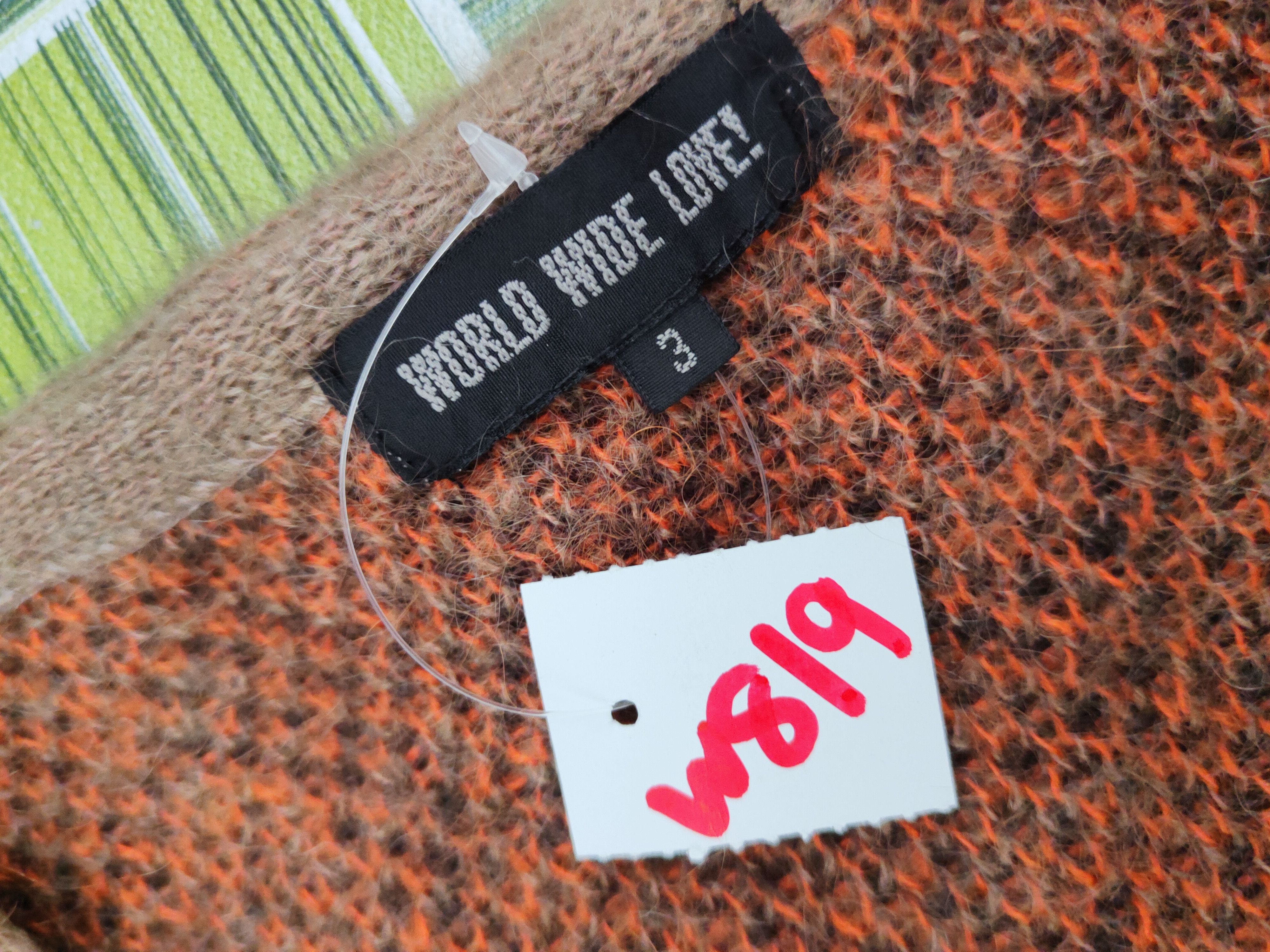 Japanese Brand World Wide Love! Brown Knitwear Cardigan #W819 Size M / US 6-8 / IT 42-44 - 13 Thumbnail