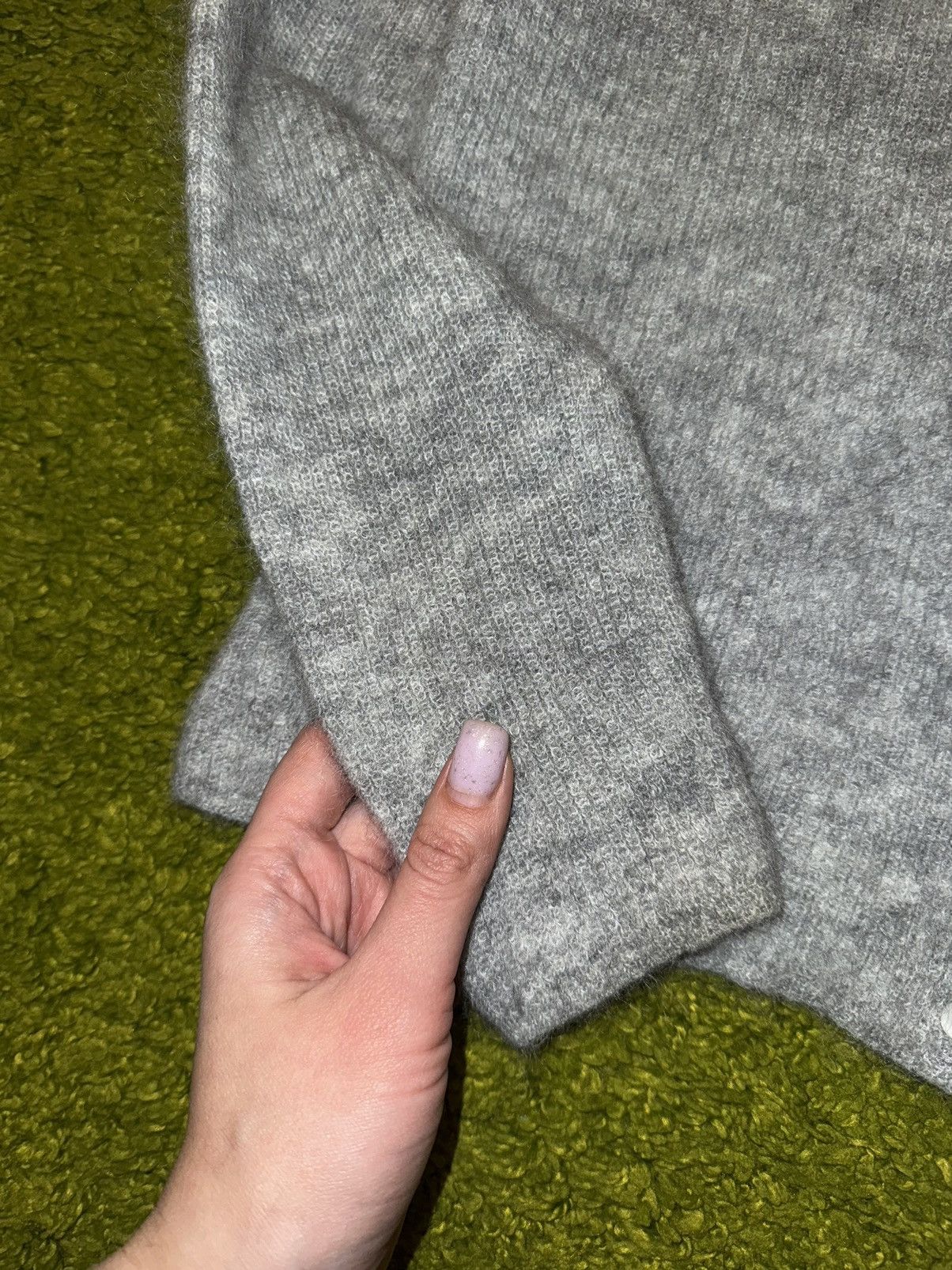Designer × Sezane Sezane mohair + alpaca blend oldmoney style cardigan sweater Size XS / US 0-2 / IT 36-38 - 3 Thumbnail