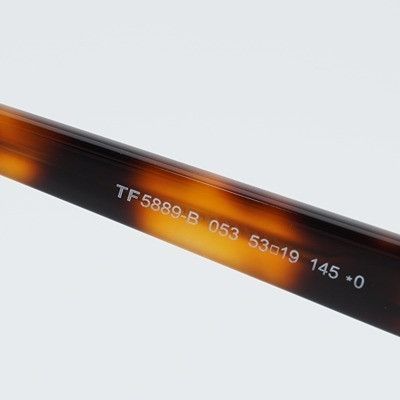 Tom Ford Tom Ford FT5889-B 053 Eyeglasses Havana 53mm Square Frame Size ONE SIZE - 7 Thumbnail
