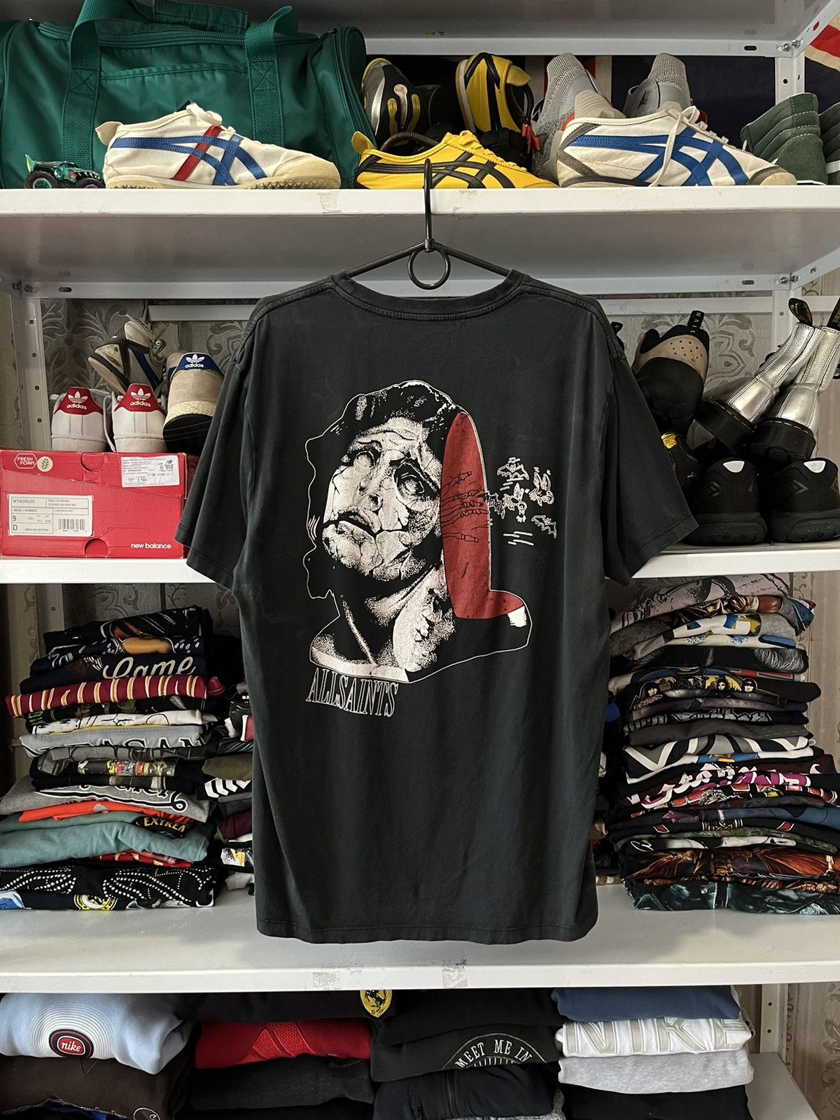 Allsaints Mens Vintage AllSaints T-shirt Logo Basic Tee Art Streetwear Size US XS / EU 42 / 0 - 1 Thumbnail