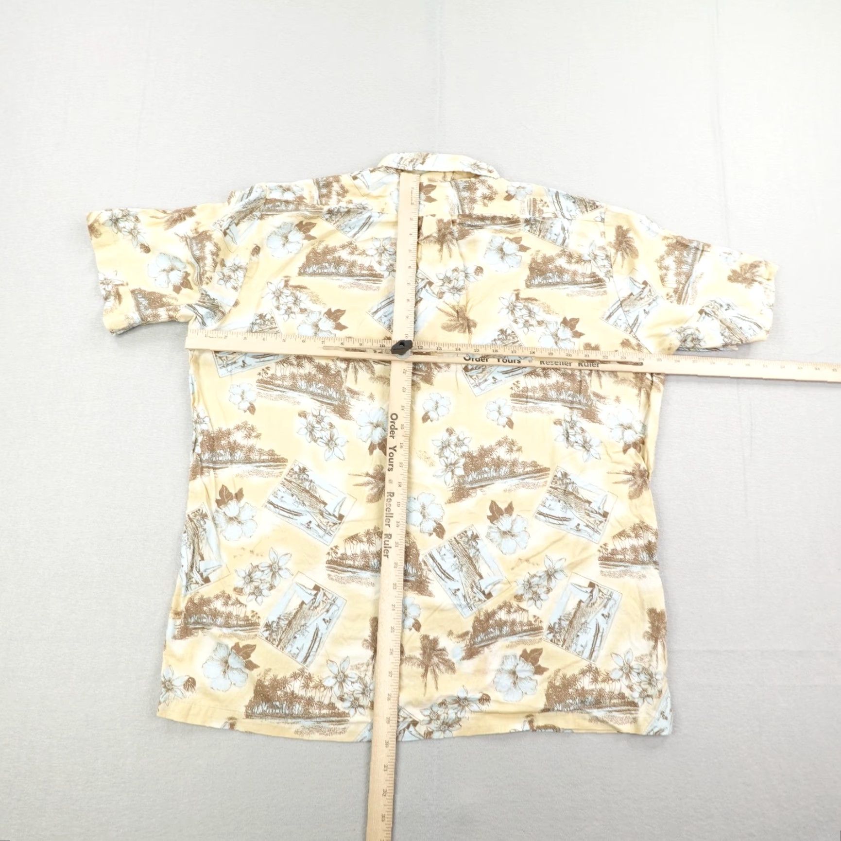 Reyn Spooner VINTAGE Reyn Spooner Shirt Men's Large Short Sleeve Hawaiian Floral Aloha Beach Tropical Cotton Collared Button-Up All Seasons Size US L / EU 52-54 / 3 - 5 Thumbnail