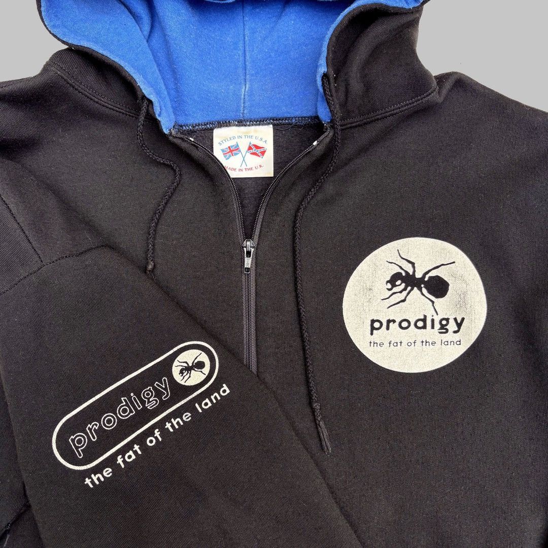 Band Tees Prodigy 1990 90s Vintage Fat of the Land Band Zipped Hoodie Size US XL / EU 56 / 4 - 4 Thumbnail