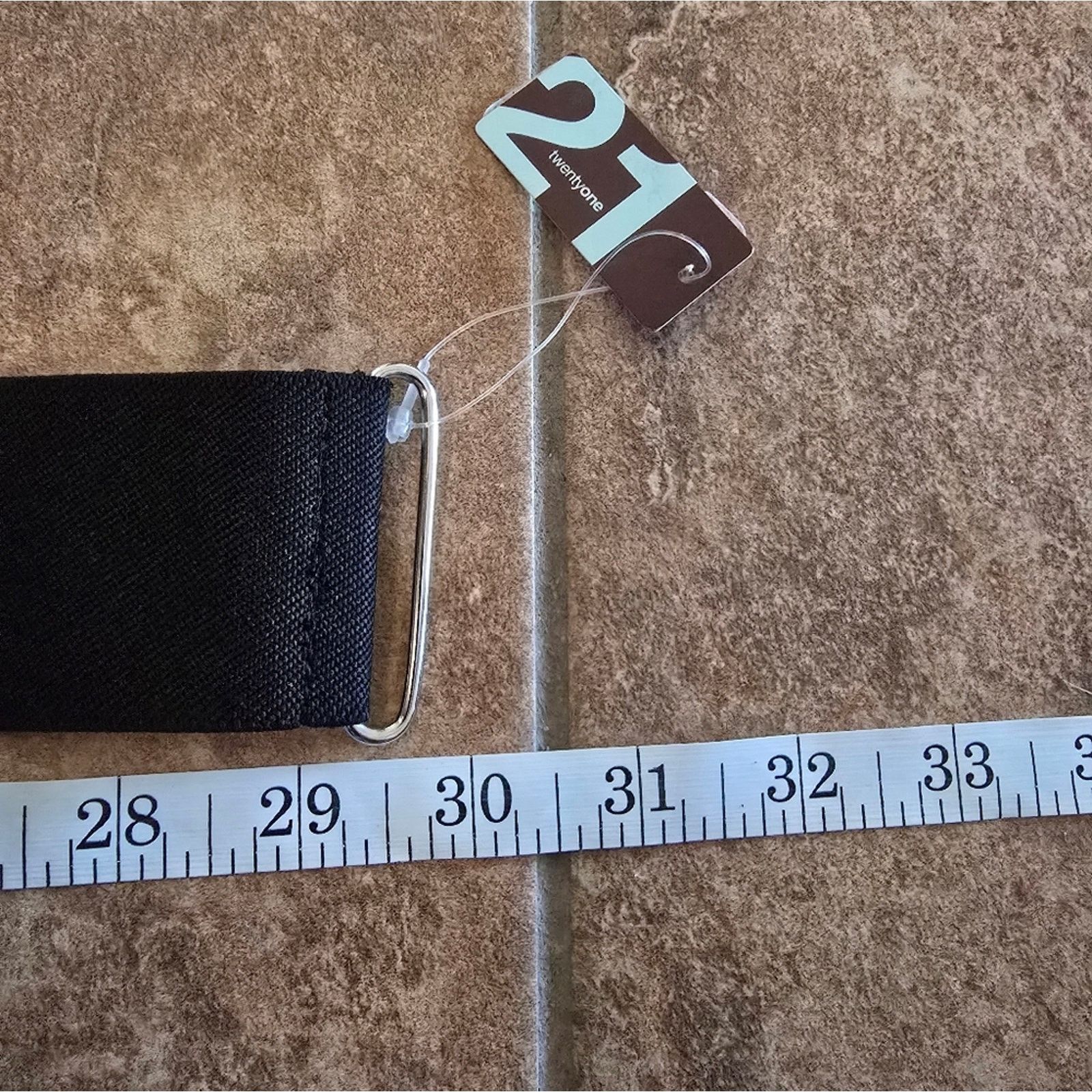 Forever 21 Black White Heart | F21 | 29 Belt Size ONE SIZE - 3 Thumbnail