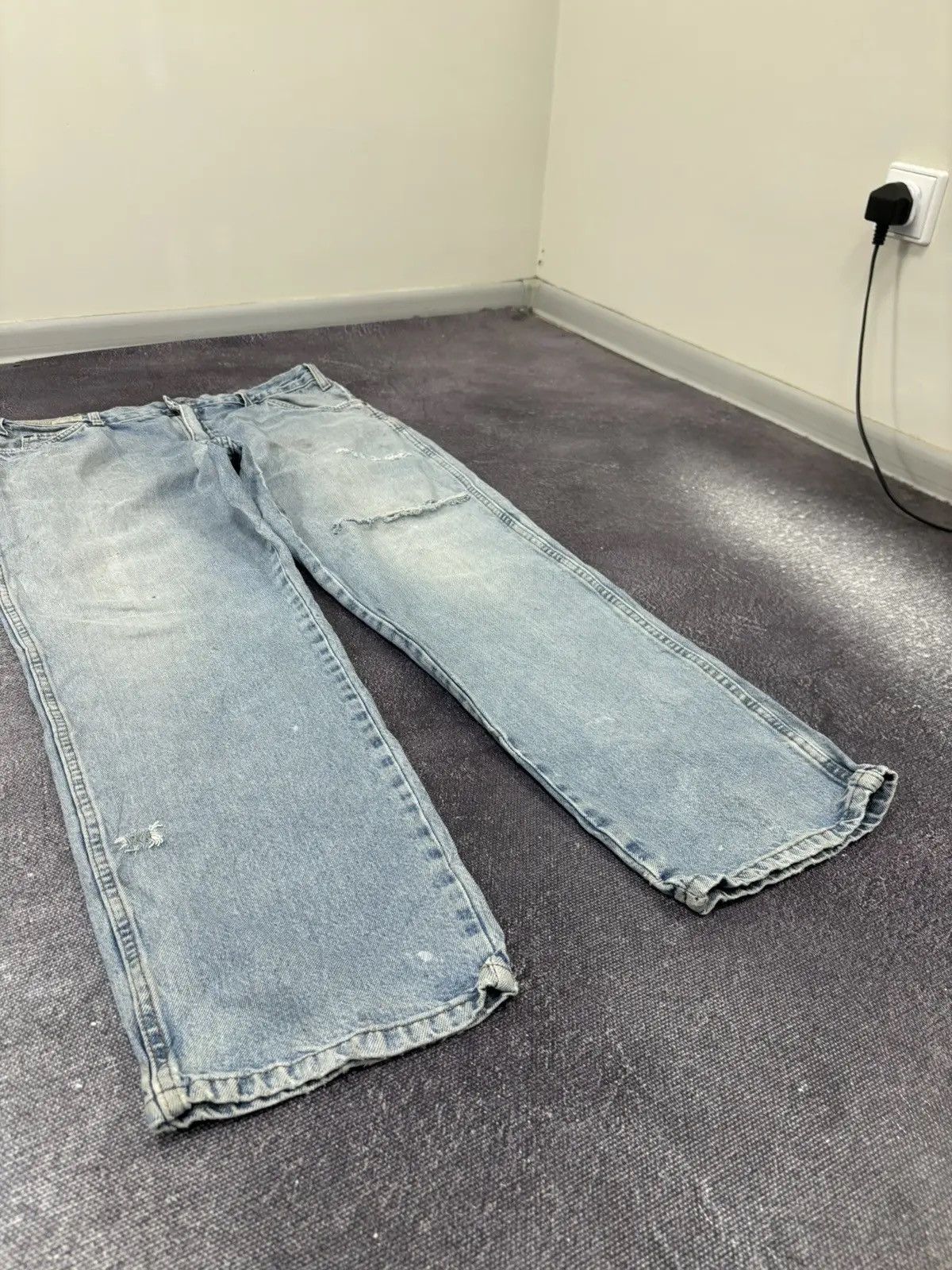 Dickies × Vintage Vintage Dickies Faded Washed Blue American Hype Baggy Jeans Size US 38 / EU 54 - 8 Thumbnail