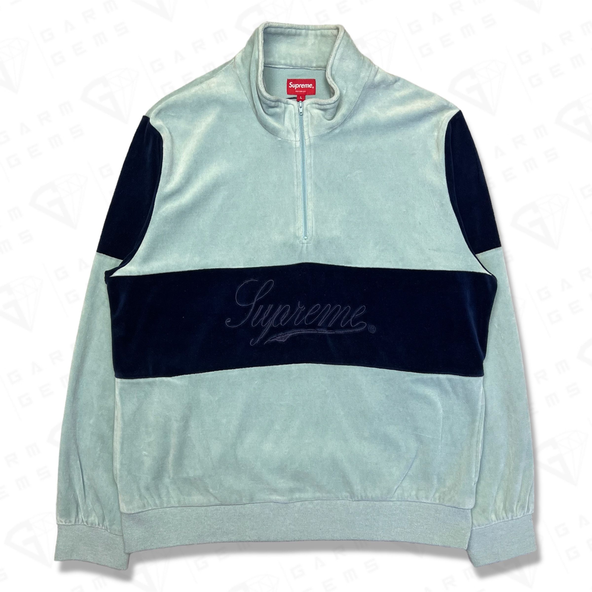 Supreme Velour Crewneck | Grailed