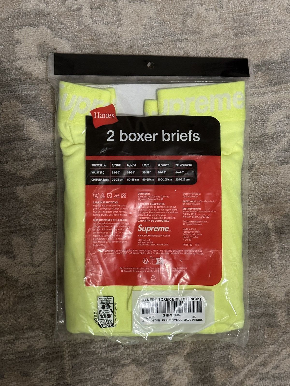 Supreme Supreme Hanes Boxers 2-Pack - S Size ONE SIZE - 2 Thumbnail