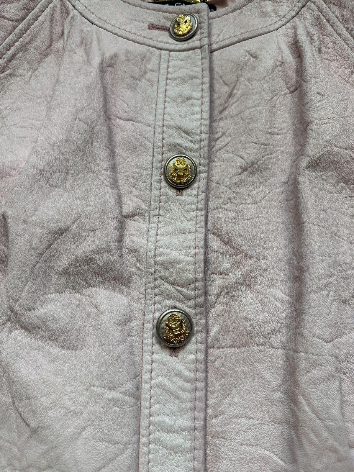 Dolce & Gabbana Dolce&Gabbana Leather Women’s Jacket D&G Very Rare Size40/XS Size S / US 4 / IT 40 - 5 Thumbnail