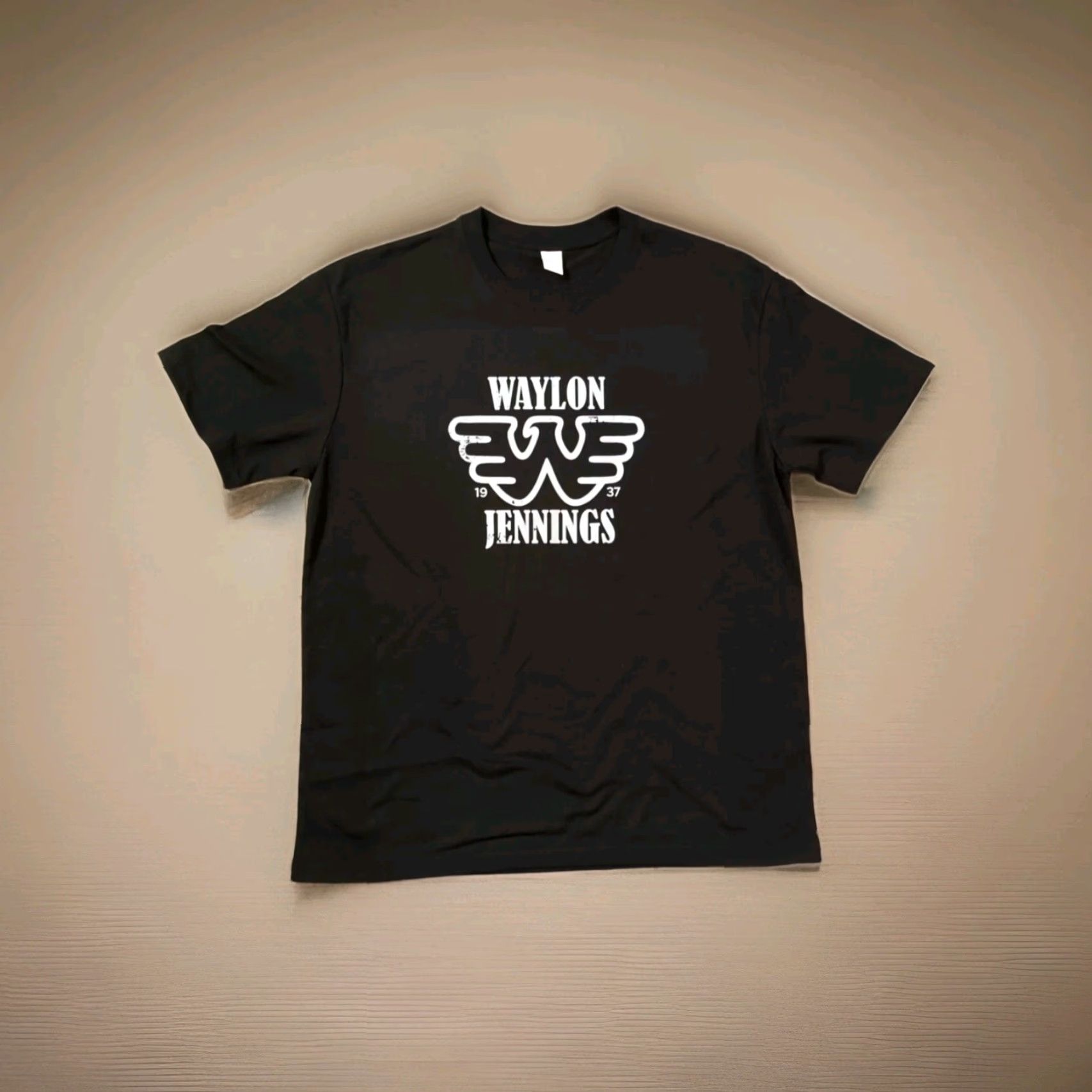 Olive VINTAGE? (No) Live 1994 Waylon Jennings T-Shirt Black 44" Chest 30" Length Weezer 1937 Size US L / EU 52-54 / 3 - 2 Thumbnail
