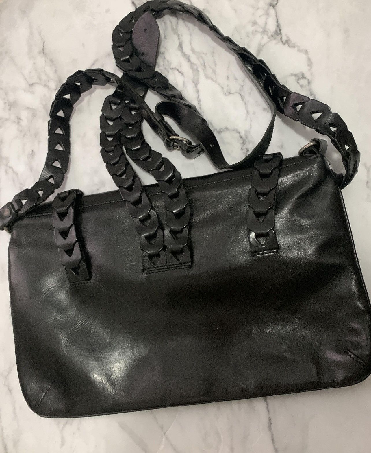 Ann Demeulemeester 🔥 Rare!! Vintage Ann Demeulemeester leather shoulder bag Size ONE SIZE - 2 Thumbnail