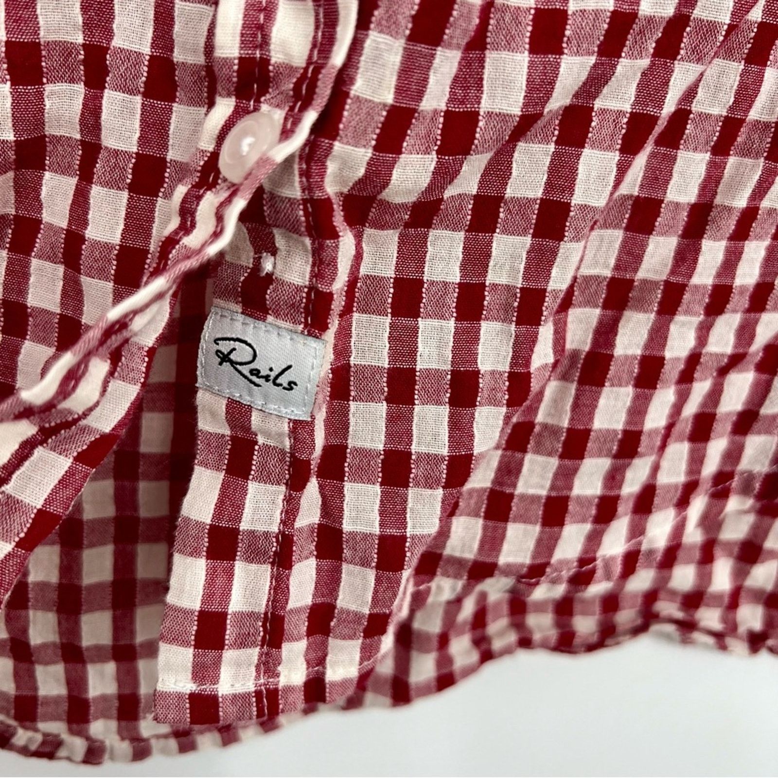 Rails Rails Farrah Plaid Button Shirt Top Blouse Gingham Checkered Size XS / US 0-2 / IT 36-38 - 2 Thumbnail