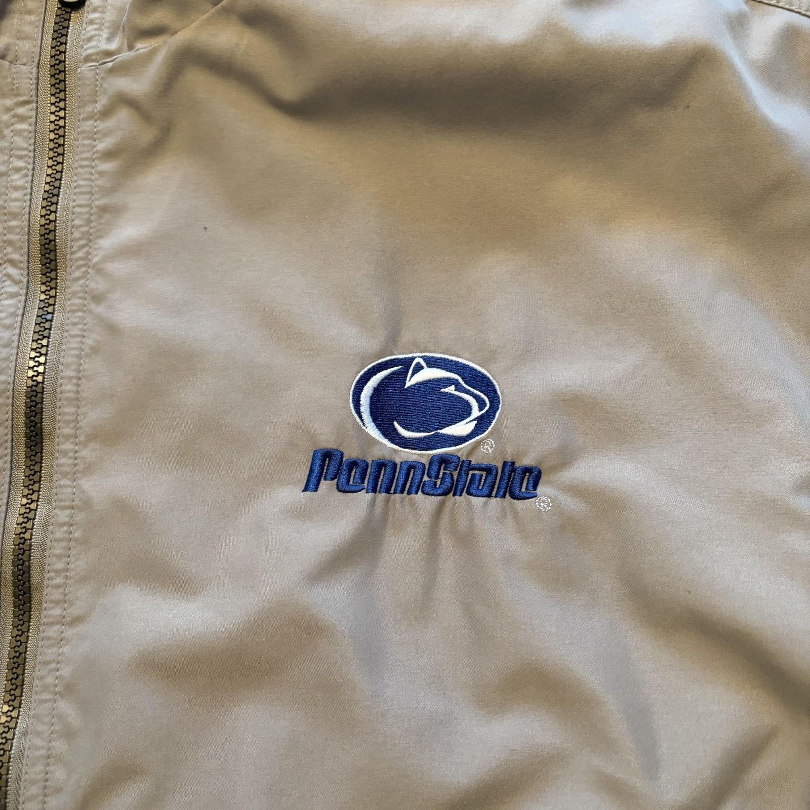 Vintage Vtg Penn State Nittany Lions Jacket Mens XL Beige NCAA Size US XL / EU 56 / 4 - 6 Thumbnail