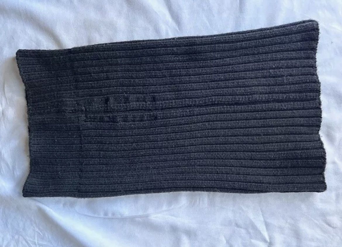 Rick Owens rare RUNWAYvintage black ribbed wool hat beanie NEW margiela Size ONE SIZE - 4 Thumbnail