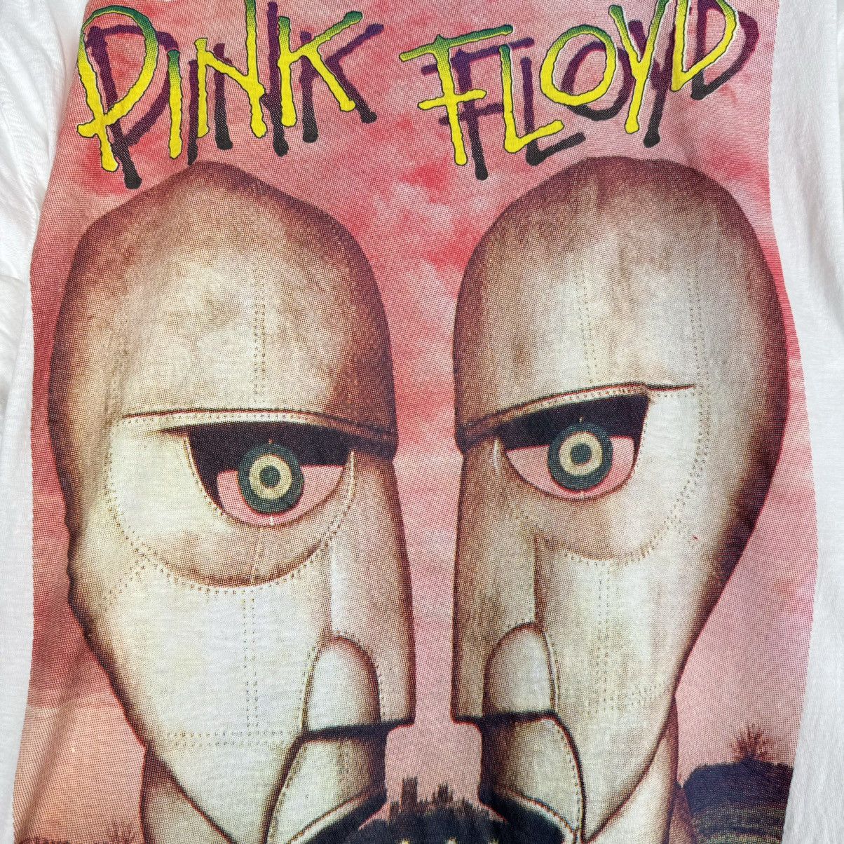 Band Tees Vintage Mid 90s Pink Floyd Rare Euro Print White T Shirt Size US L / EU 52-54 / 3 - 6 Thumbnail