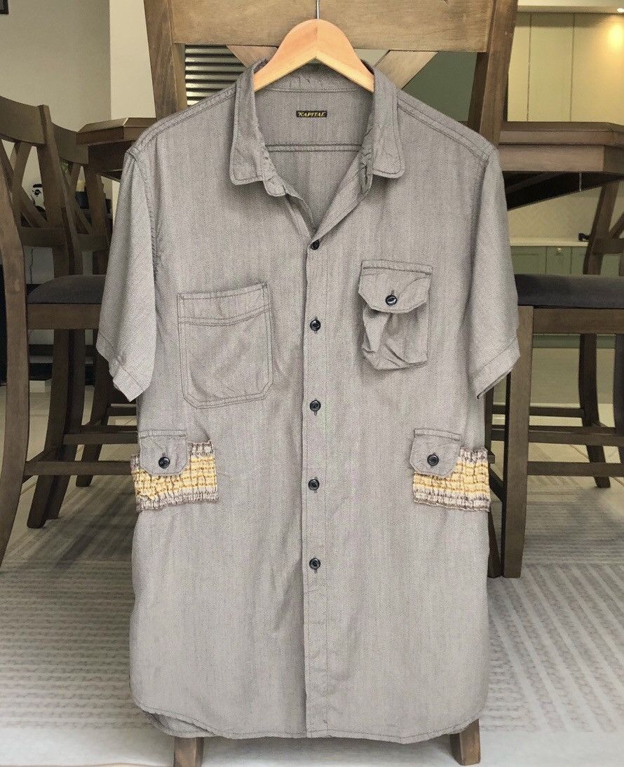 Kapital Vintage KAPITAL by Yashamiro Rayyon Short Sleeve Shirt Size US L / EU 52-54 / 3 - 5 Thumbnail