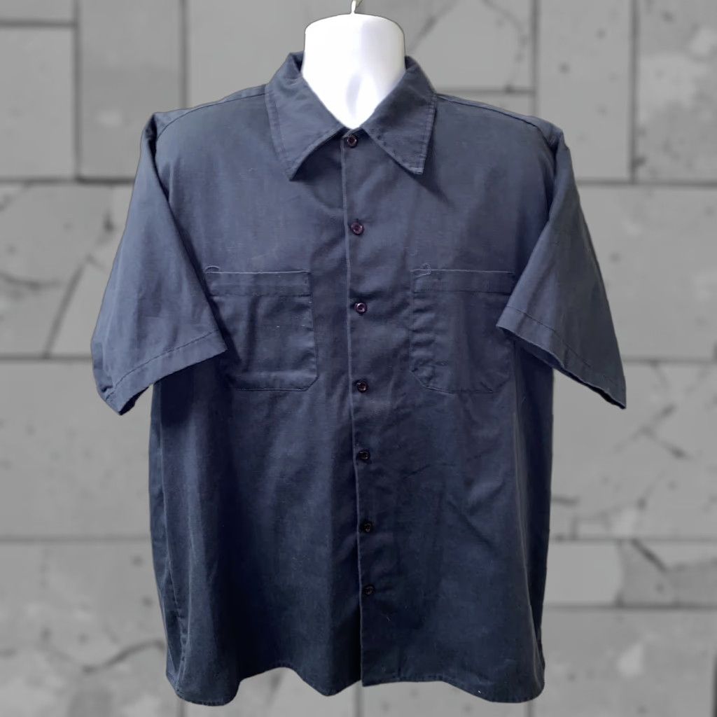 Vintage Orange County Choppers Shirt Dark Blue Short Sleeve Button Up XL Mens Regular Button-Up Size US XL / EU 56 / 4 - 1 Thumbnail