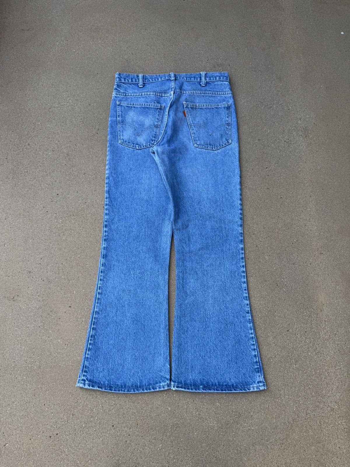 Vintage Vtg 70’s Levi’s 646 Orange Tab Bellbottom Flare Jeans 32x29 Size US 32 / EU 48 - 2 Thumbnail