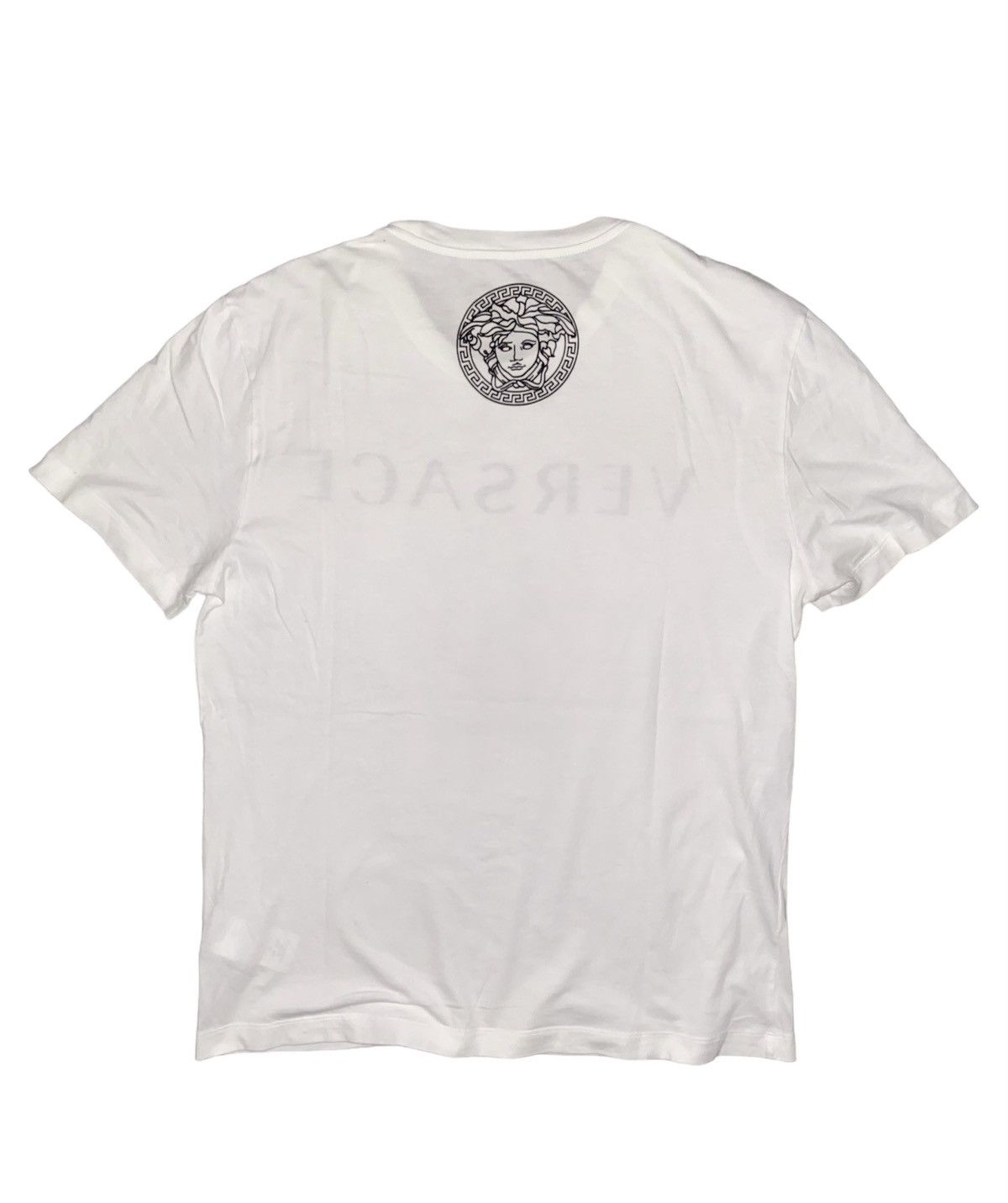 Versace VERSACE SPELL OUT WHITE TEE Size US M / EU 48-50 / 2 - 3 Thumbnail
