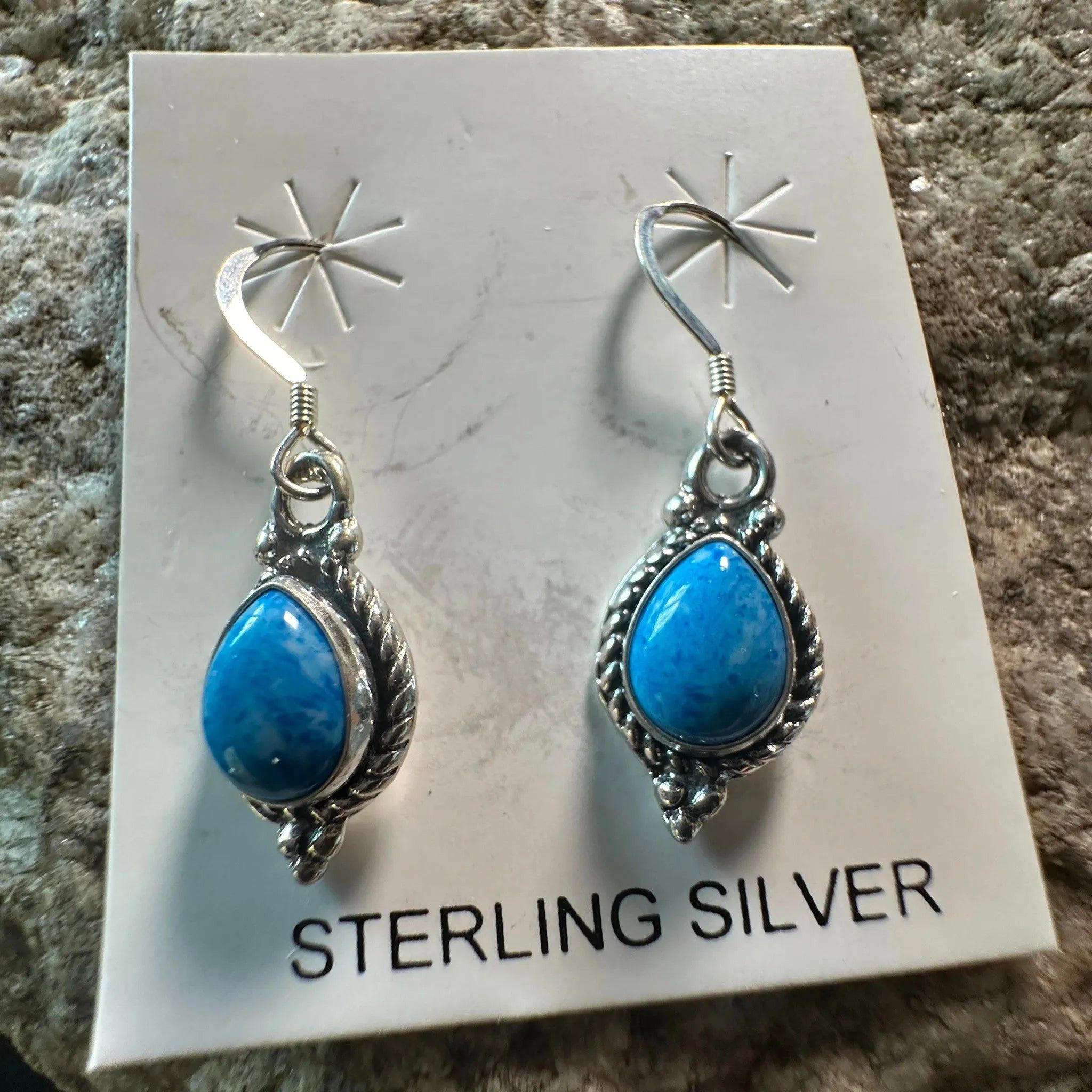 Other Southwestern Charm: Sterling Silver Turquoise Dangle Earring Size ONE SIZE - 1 Thumbnail