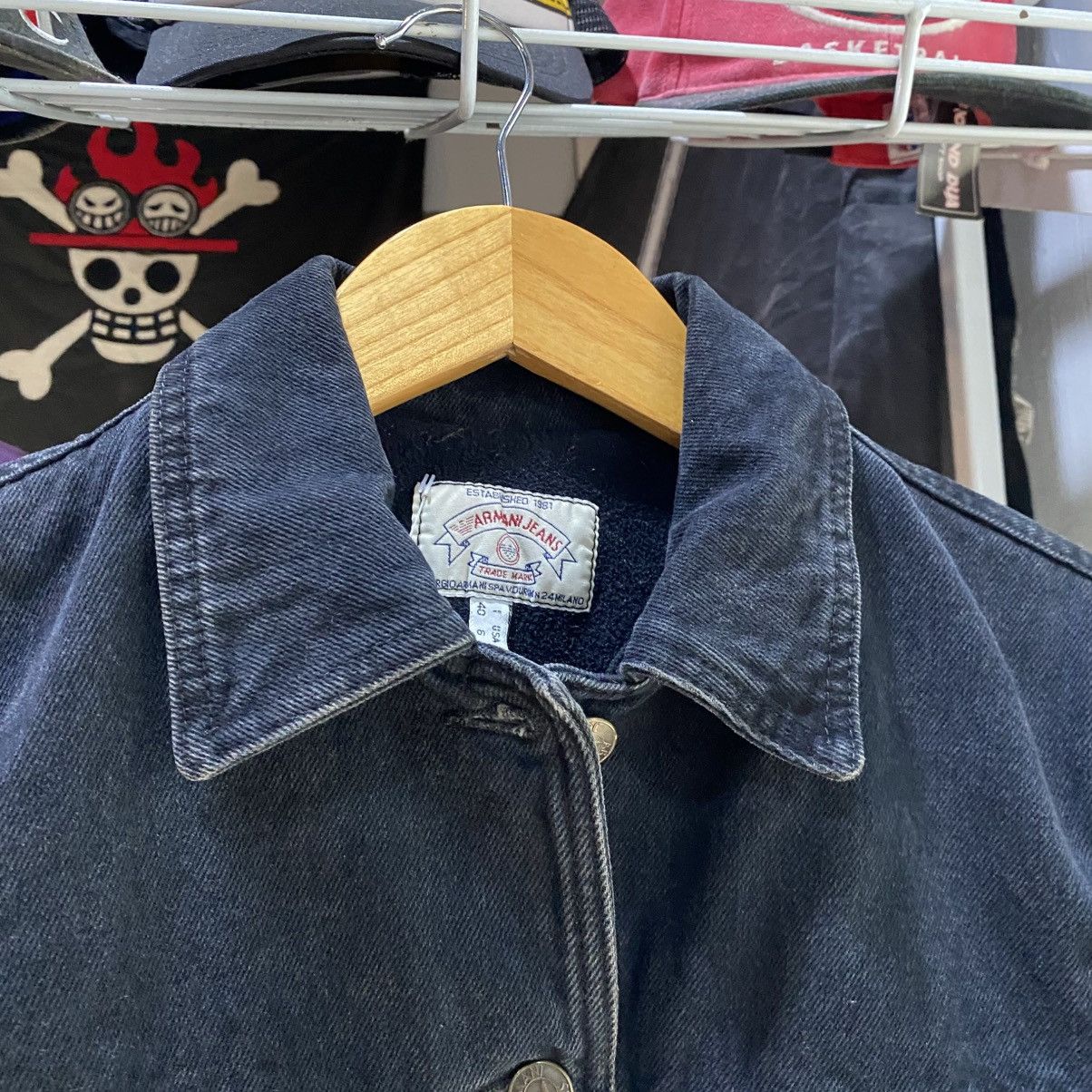 Giorgio Armani Vintage Giorgio Armani Jeans Denim Jacket Sherpa size XS Size US XS / EU 42 / 0 - 9 Thumbnail