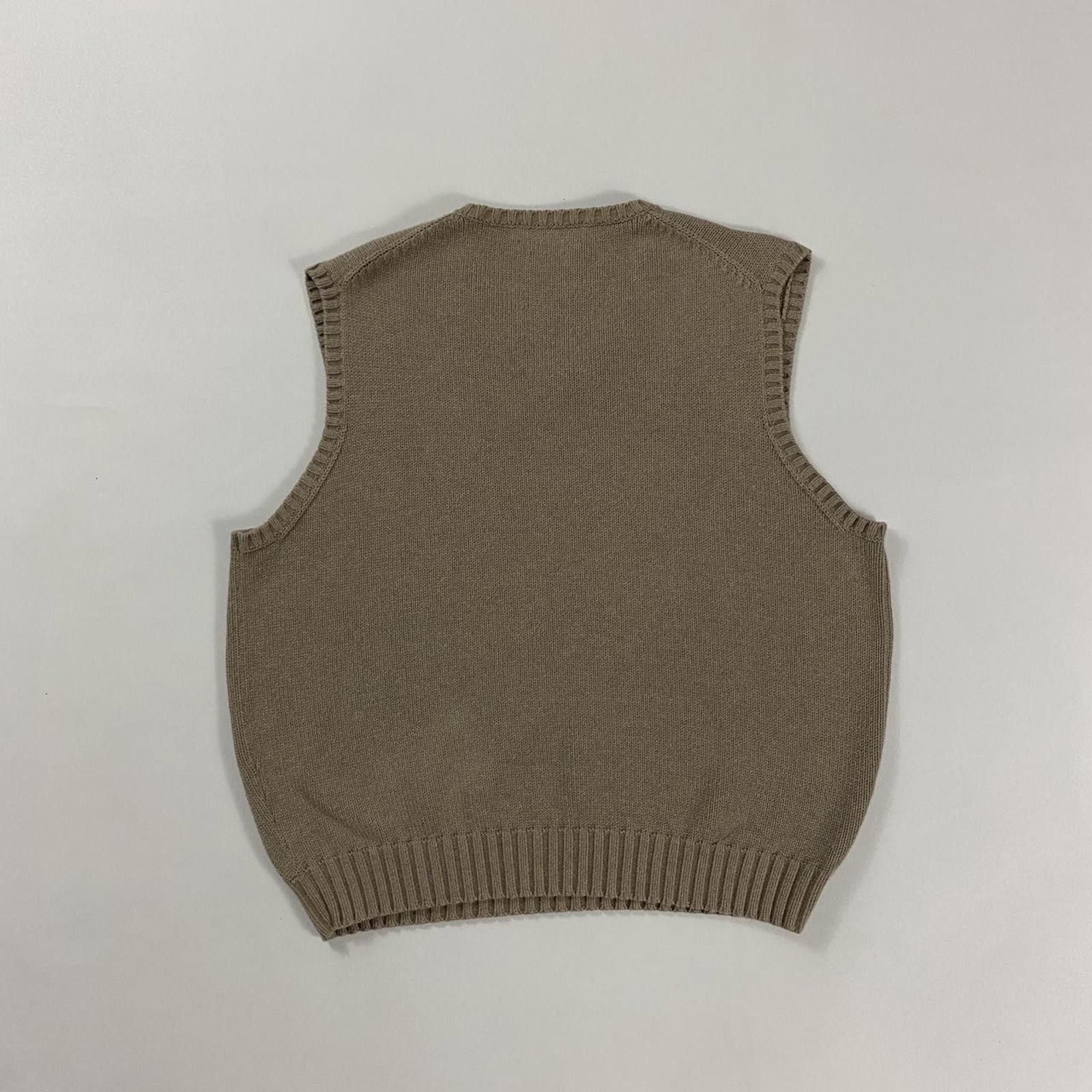 Polo Ralph Lauren Vintage Tan Polo Ralph Lauren Sweater Knit Vest Size US XL / EU 56 / 4 - 2 Thumbnail