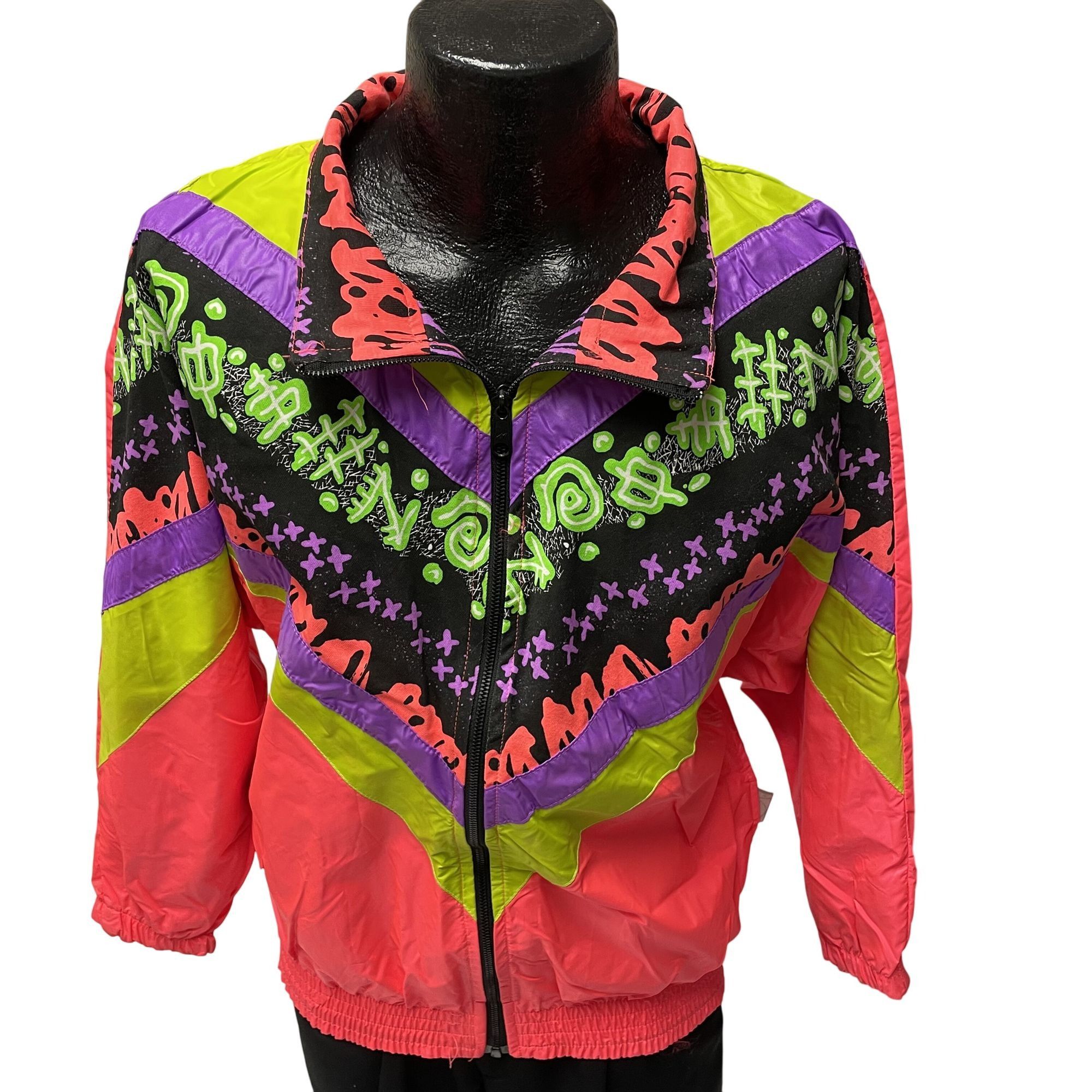 Ocean Pacific NOS New Vtg Ocean Pacific NEON Pink REVERSIBLE Windbreaker Size US M / EU 48-50 / 2 - 6 Thumbnail