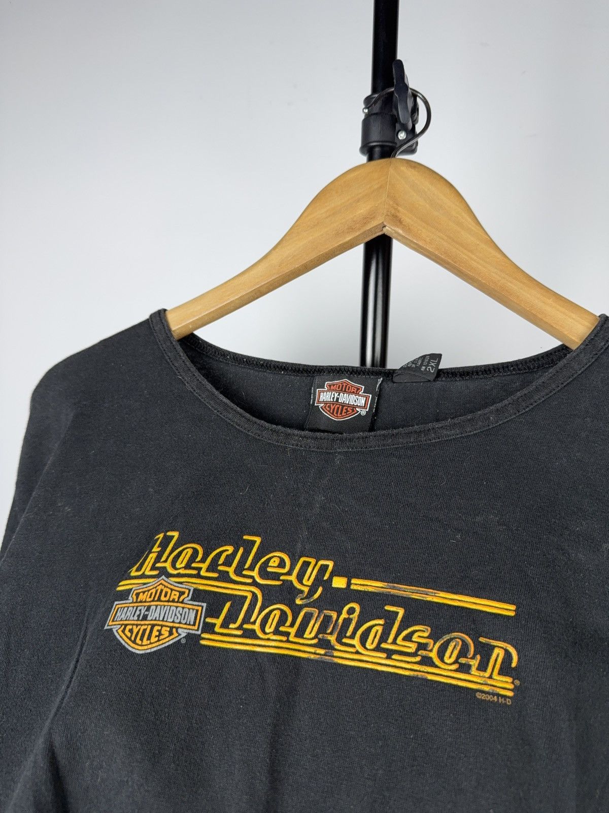 Harley Davidson Retro Moto Biker Harley-Davidson 2004 Black Graphic T-Shirt Size US S / EU 44-46 / 1 - 7 Thumbnail