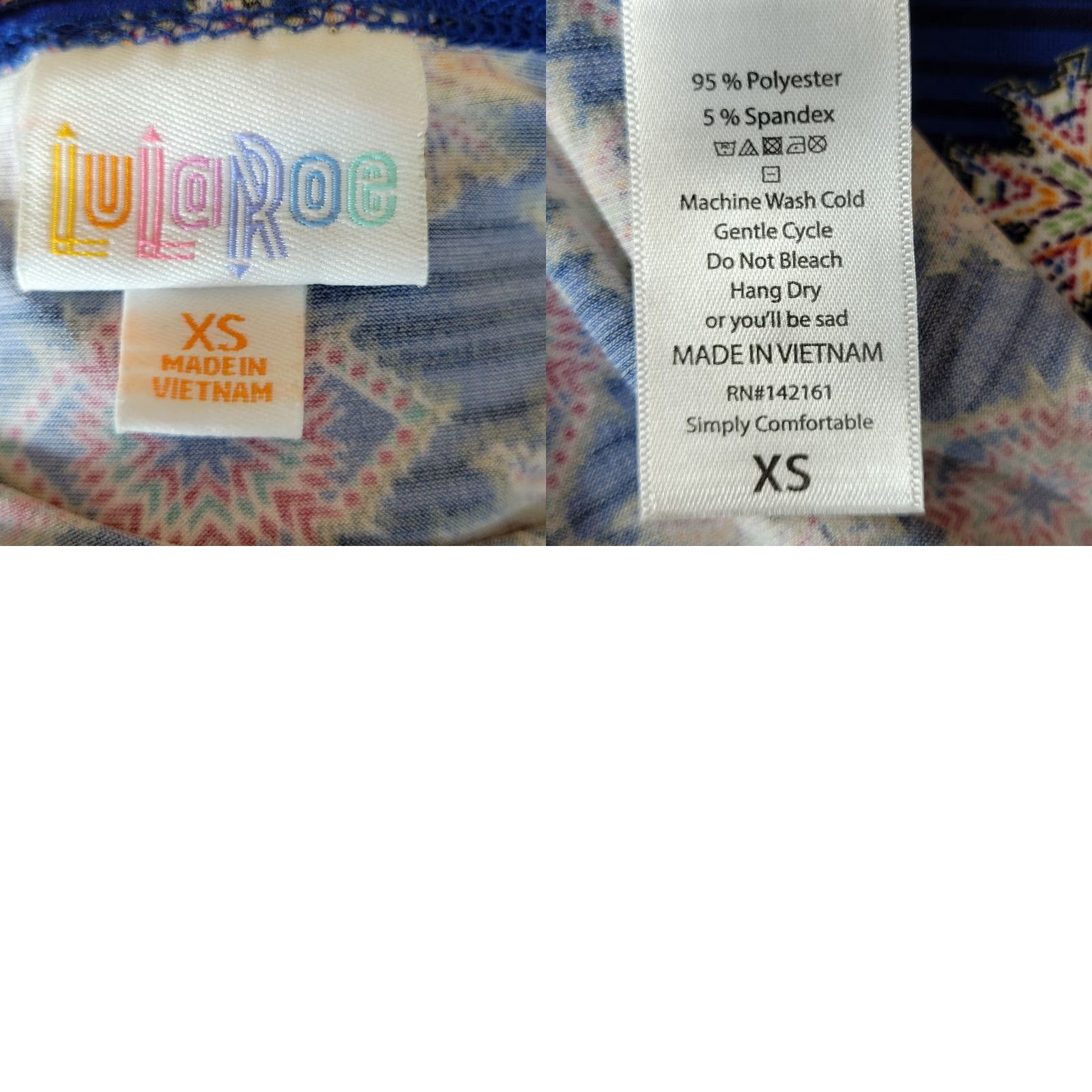 Vintage VINTAGE LuLaRoe Womens Fit & Flare Dress Scoop Neck Half Sleeve Blue XS Dress Womens Stacked Keywords Size XS / US 0-2 / IT 36-38 - 8 Thumbnail