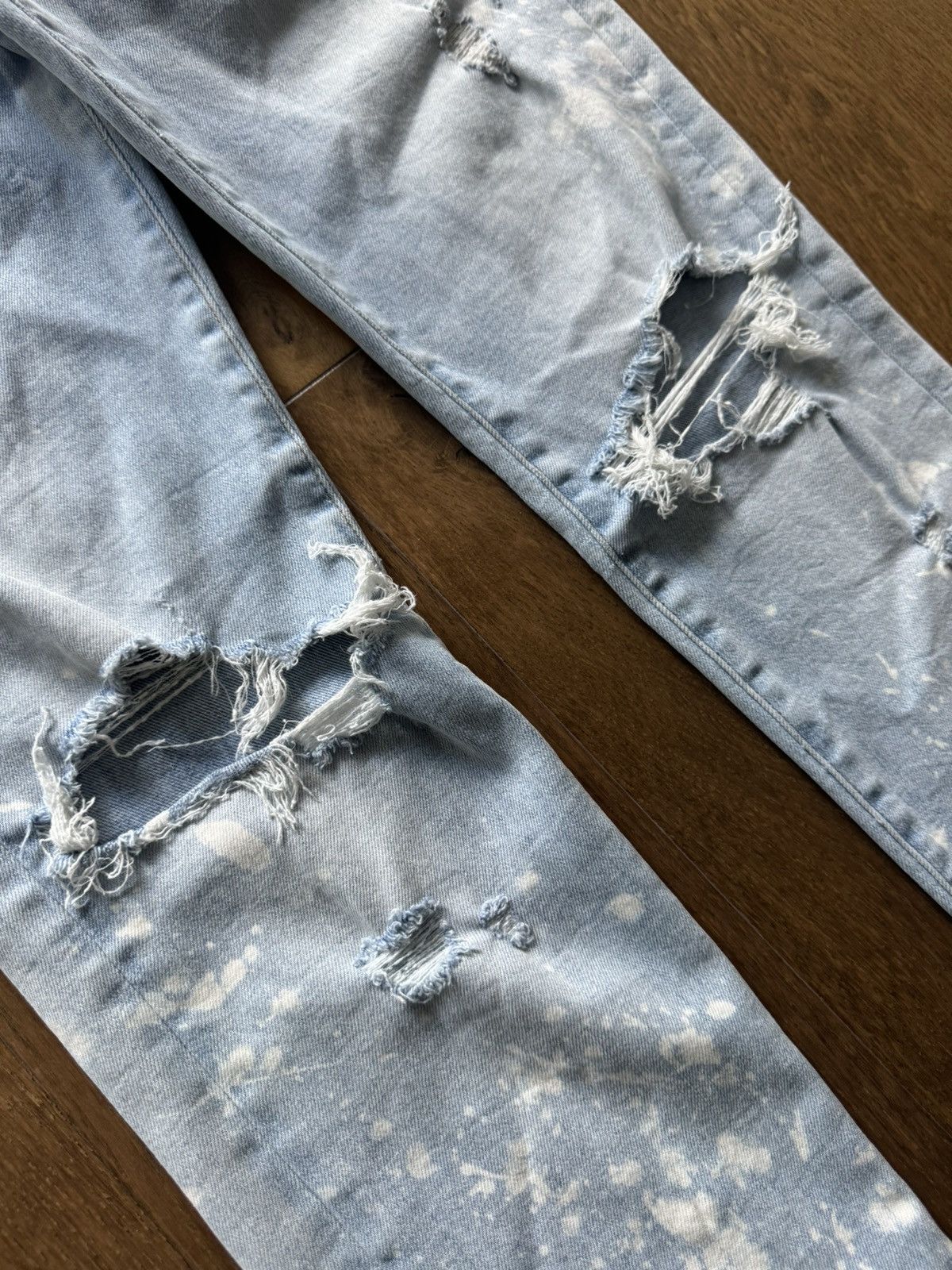 Amiri Amiri Jeans Bleach Stained Distressed Skinny Denim Size US 32 / EU 48 - 5 Thumbnail