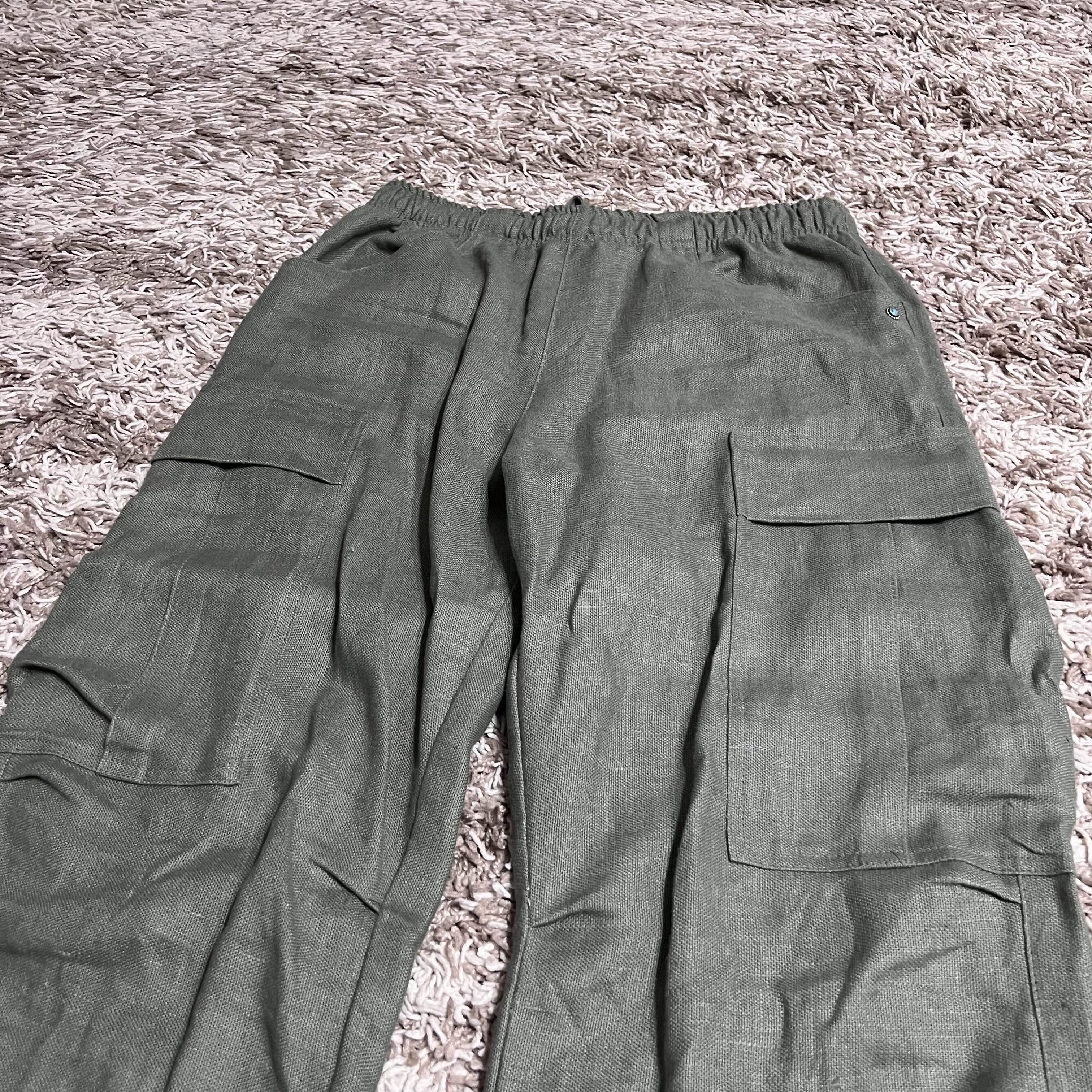 FiveFourFive FiveFourFive Heavy Linen Cargo Pants Size US 32 / EU 48 - 2 Thumbnail