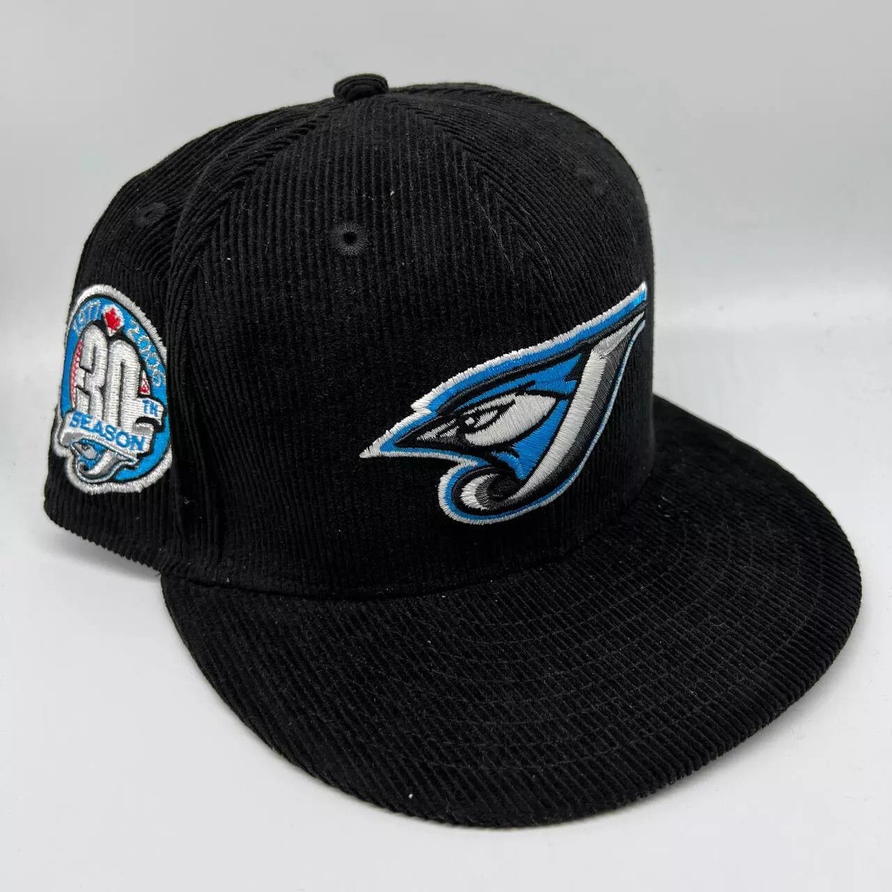 Toronto Blue Jays Hat Men Corduroy 30th Season Fitted Cap