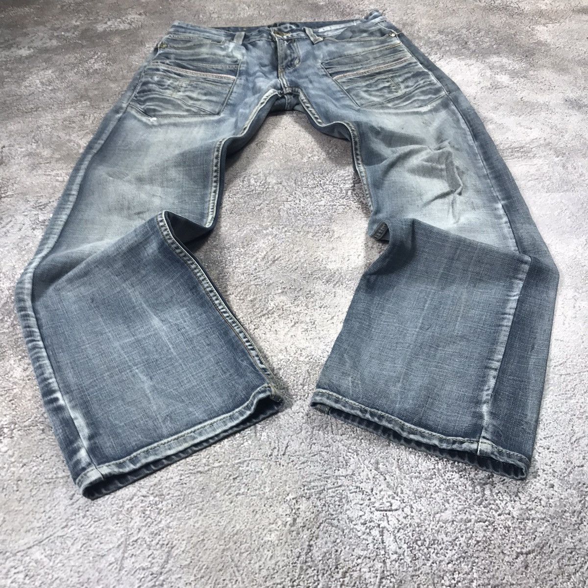 Vintage Vintage 90s Faded Distressed Baggy Jeans Grunge Skate 32 Size US 32 / EU 48 - 1 Thumbnail