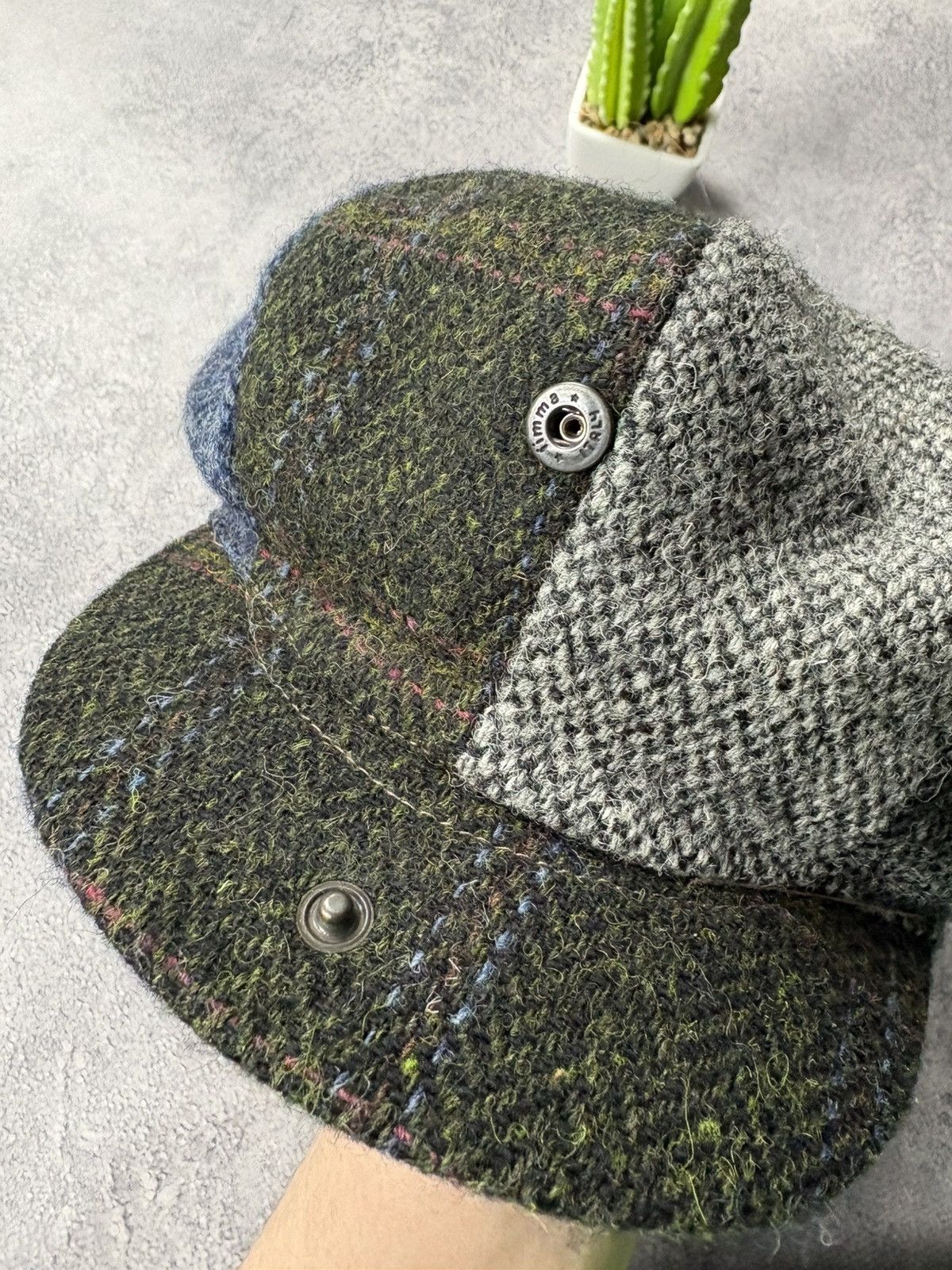 Harris Tweed HARRIS TWEED Vintage Hat Cap United Kingdom Rare Checkered Size ONE SIZE - 2 Thumbnail