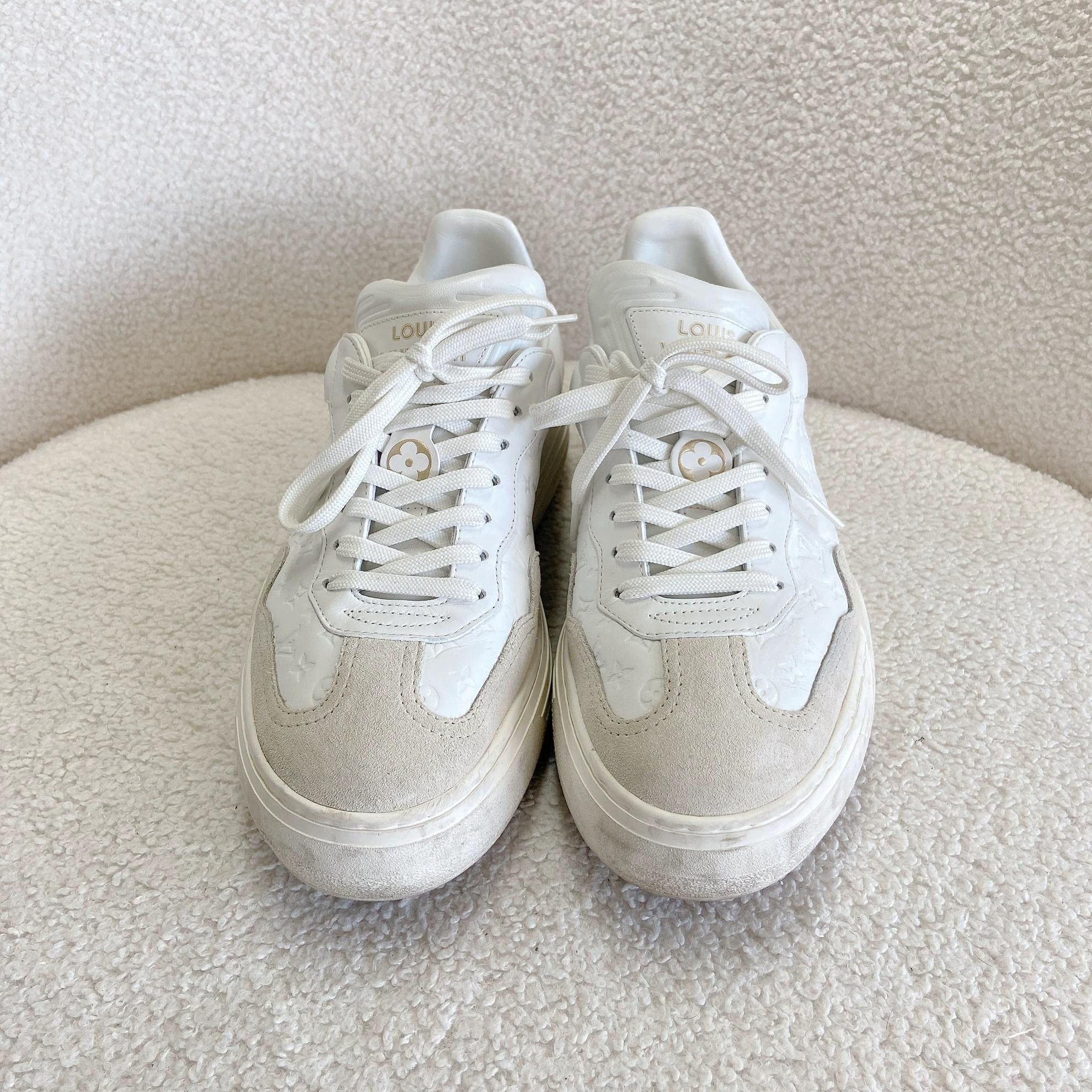 Louis Vuitton Louis Vuitton Platform White Monogram Sneaker 38.5 Size US 8 / IT 38 - 2 Thumbnail