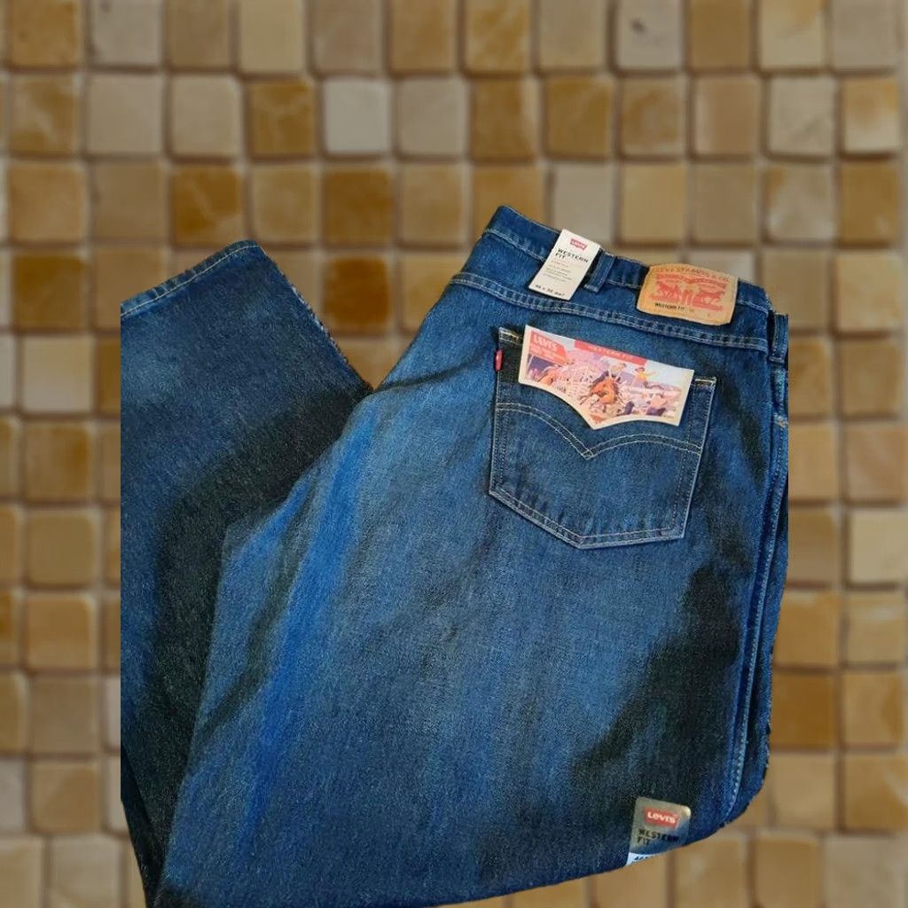 Levi's LEVI'S Jeans Western Relaxed Fit Straight Blue 46 x 32 Mens Regular Size 46 Blue Jeans Size US 30 / EU 46 - 1 Preview