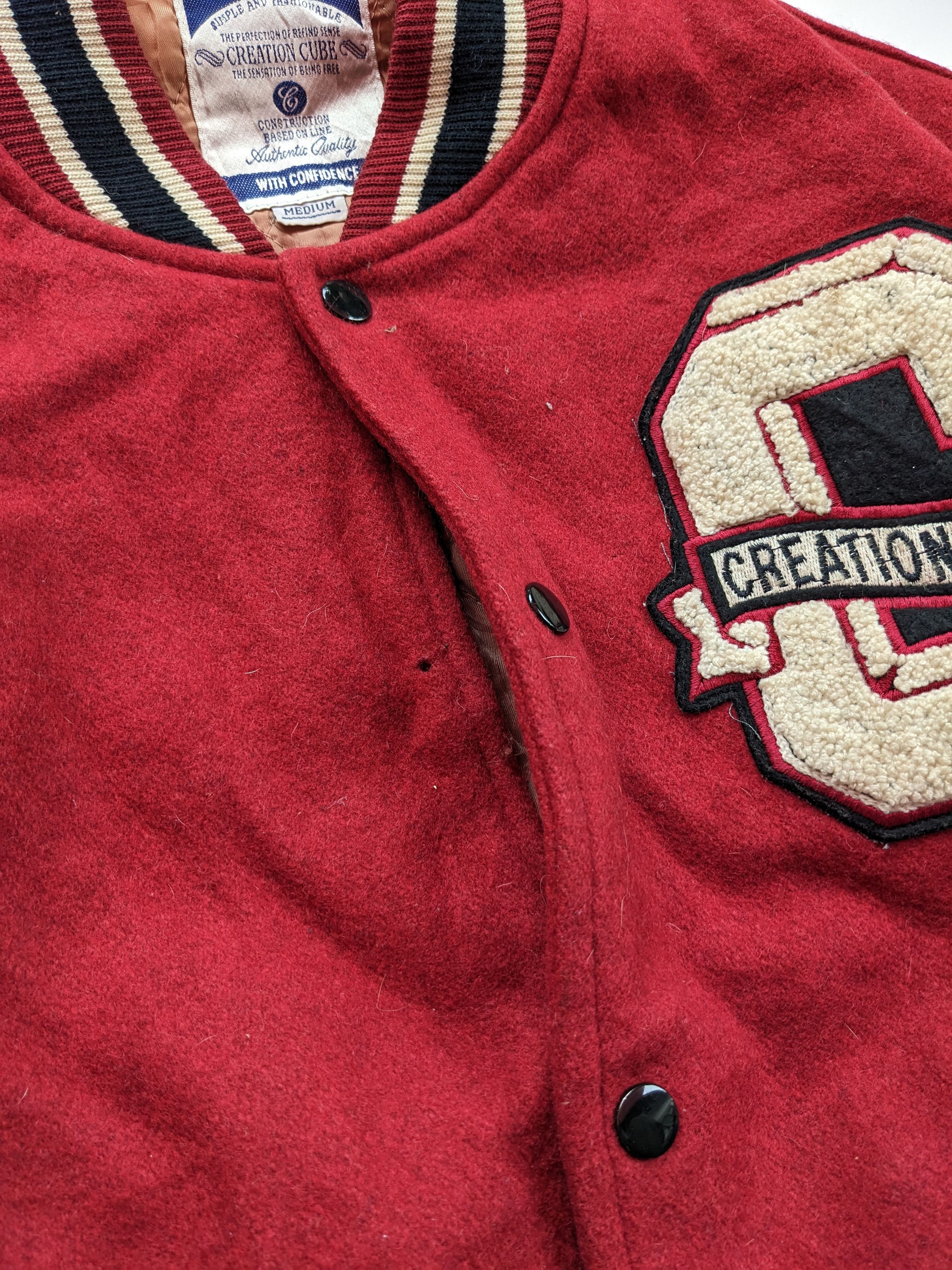 Japanese Brand × Vintage Creation Cube varsity jacket Size US M / EU 48-50 / 2 - 3 Thumbnail