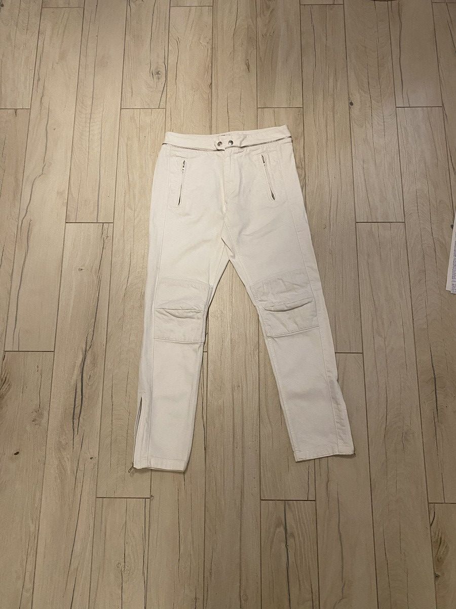 Isabel Marant FW13 Isabel Marant X H&M Biker White Denim Pants Size US 32 / EU 48 - 1 Thumbnail