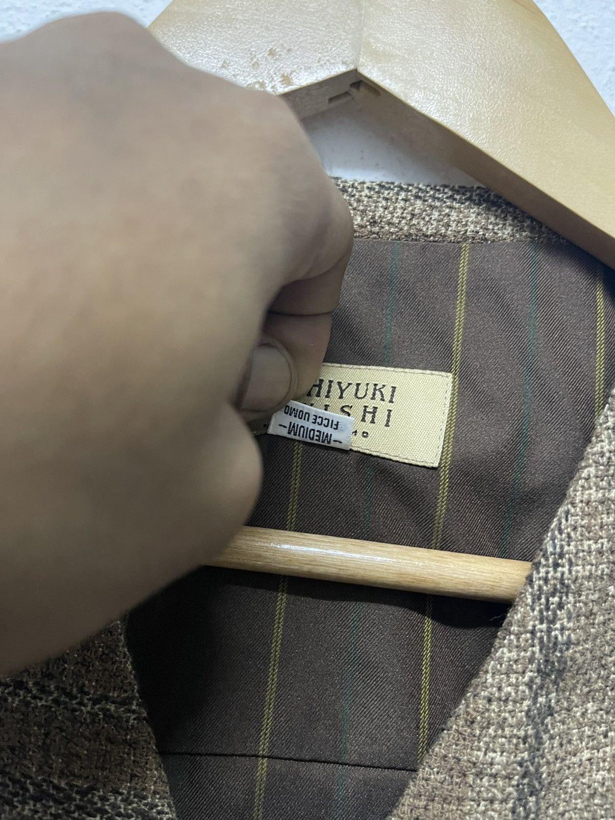 Japanese Brand × Vintage × Yoshiyuki Konishi 90s YOSHIYUKI KONISHI FICCE UOMO WOOL MIX SILK WESTERN VEST Size US M / EU 48-50 / 2 - 7 Thumbnail