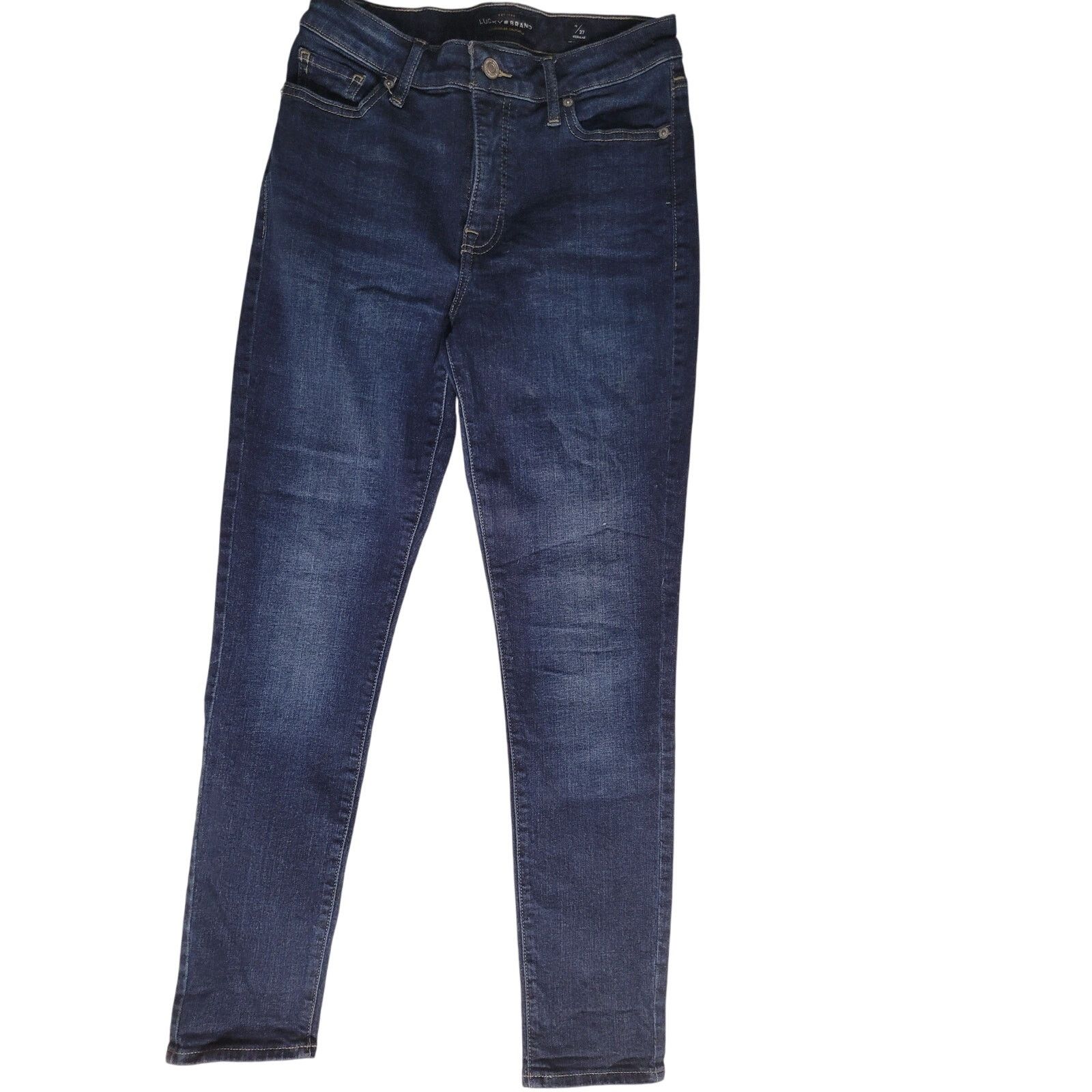 Lucky Brand Lucky Jeans Hayden Skinny Stretch Dark Indigo 27W/28L Size 27" / US 4 / IT 40 - 1 Thumbnail