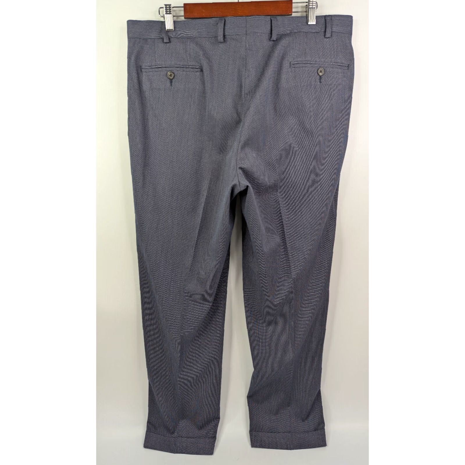 Ralph Lauren Ralph Lauren Dress Pants Mens 38x32 Navy Blue Pleated Poly Blend Slacks Wedding Preppy Size US 38 / EU 54 - 4 Thumbnail