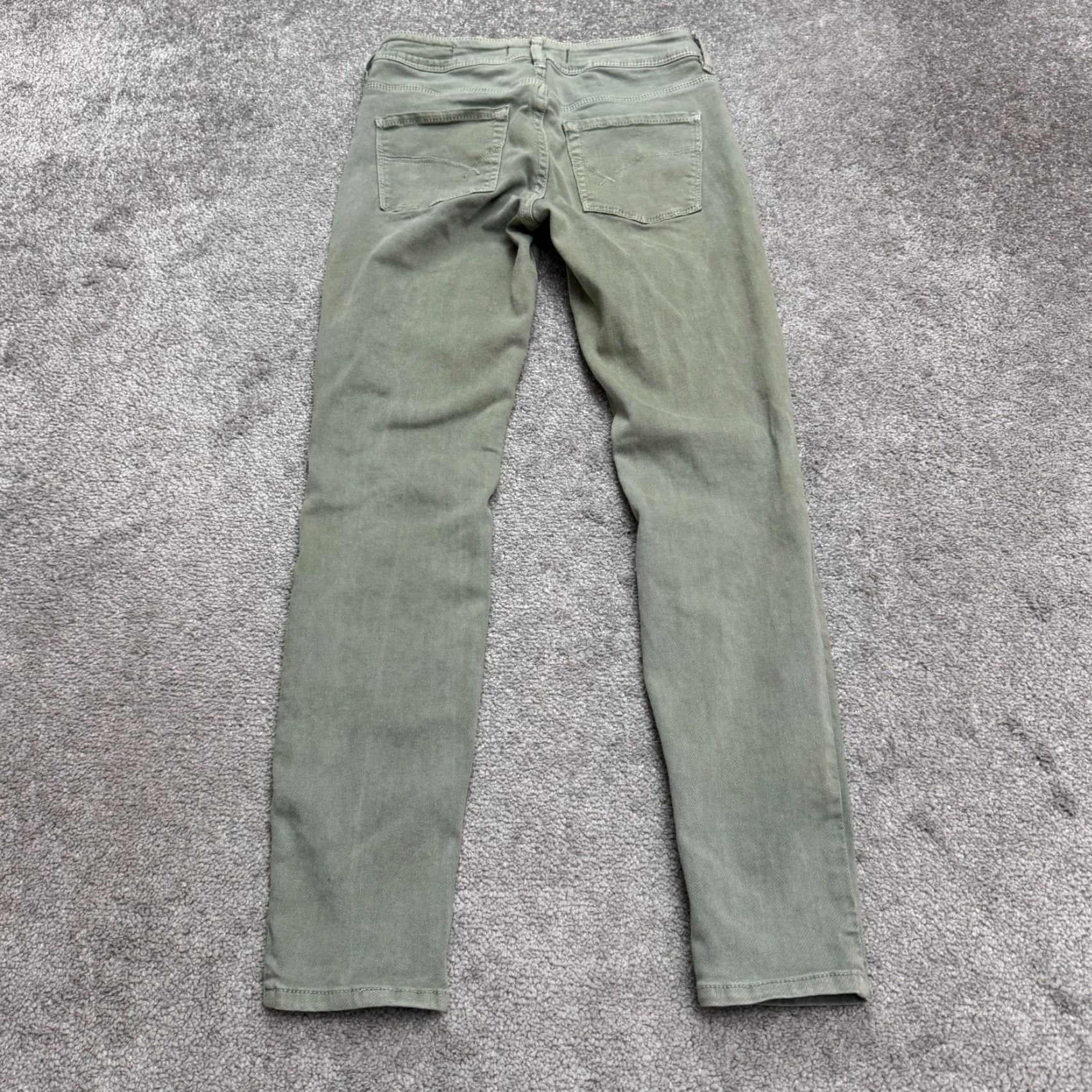 Vintage Bullhead Jeans High Rise Skinny Denim Green 26x27 Adult Regular 26 Green 5-Pocket Womens Size 25" / US 0 / IT 36 - 2 Thumbnail
