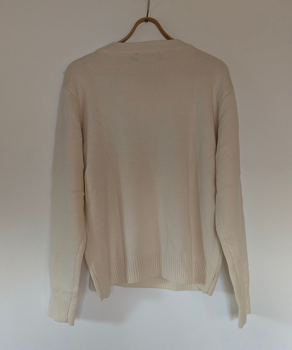 Polo Ralph Lauren 🇺🇸 Polo Ralph Lauren Flag Knit Sweater – Cream (Size L) Size US L / EU 52-54 / 3 - 2 Thumbnail