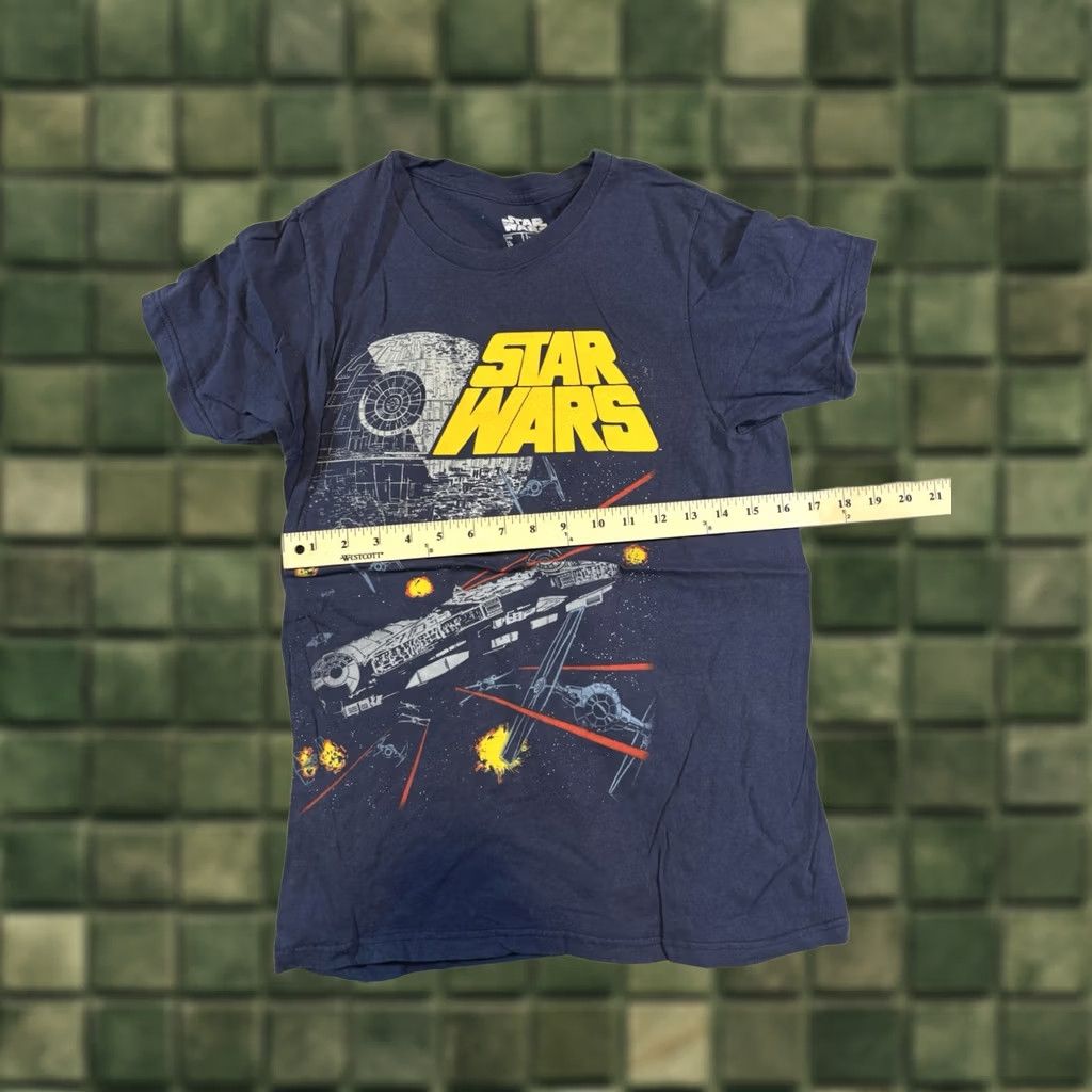 Star Wars Star Wars Basic Womens S Blue Women Short Sleeve Cotton Crew Neck Graphic Size Size 28" / US 6 / IT 42 - 1 Thumbnail