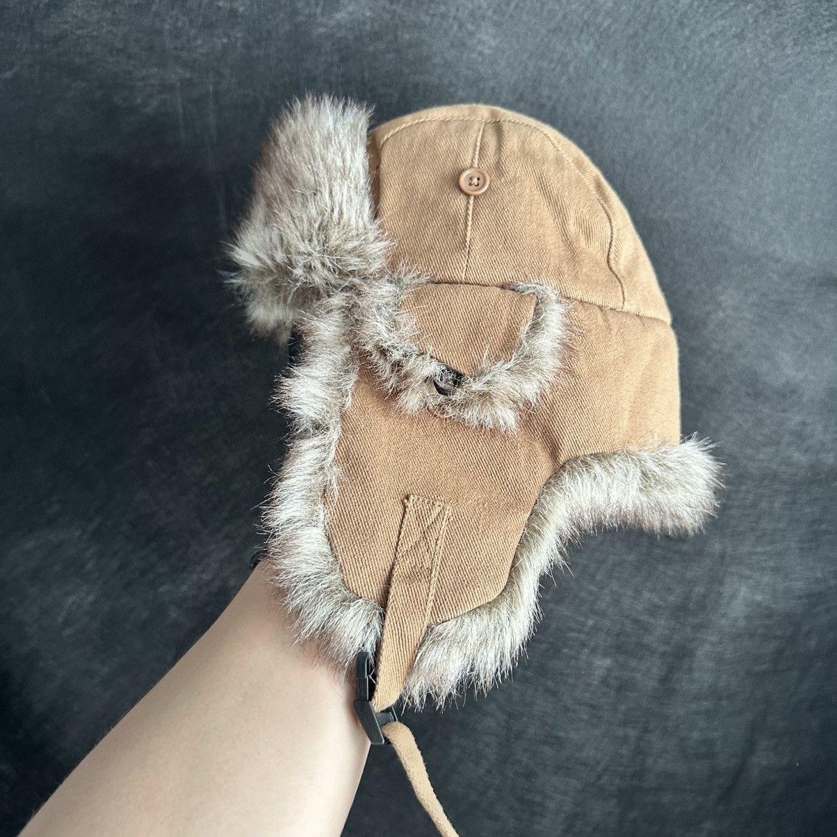 Japanese Brand VINTAGE USSR FUR HAT USHANKA 80s Size ONE SIZE - 4 Thumbnail
