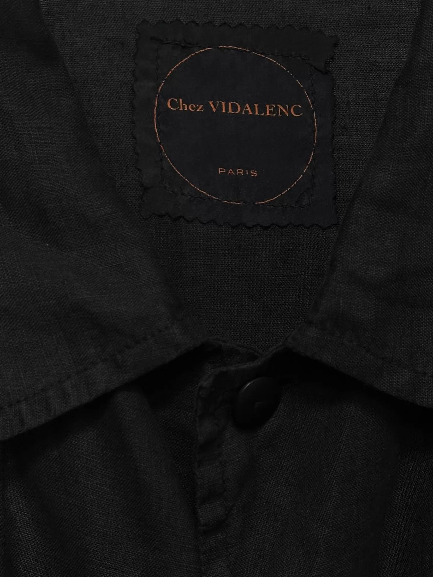 Other Chez VIDALENC Hand-Dyed Black Linen Oversize Overcoat Size US S / EU 44-46 / 1 - 8 Thumbnail