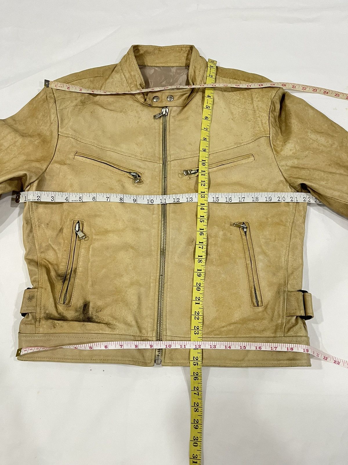 Vera Pelle Full Leather Inspired Gucci Cafe Design Motor Jacket Size US M / EU 48-50 / 2 - 16 Thumbnail
